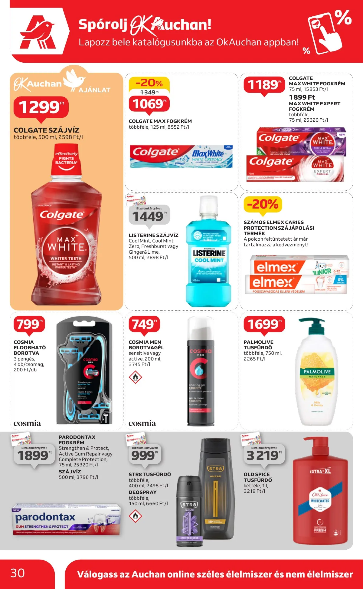 Auchan akciós újság Hipermarket 1 hetes 09.12–09.18 – 30. oldal