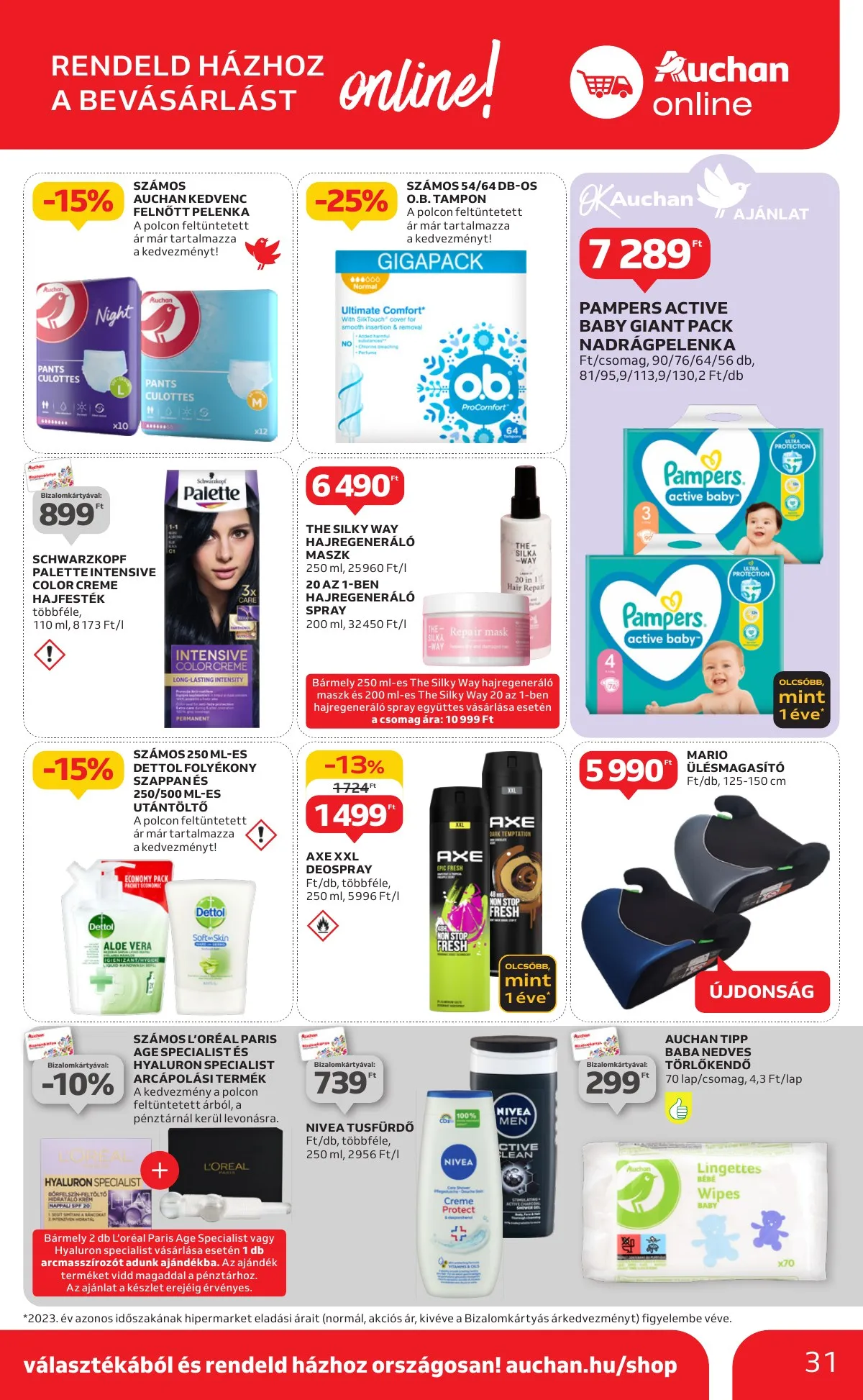 Auchan akciós újság Hipermarket 1 hetes 09.12–09.18 – 31. oldal