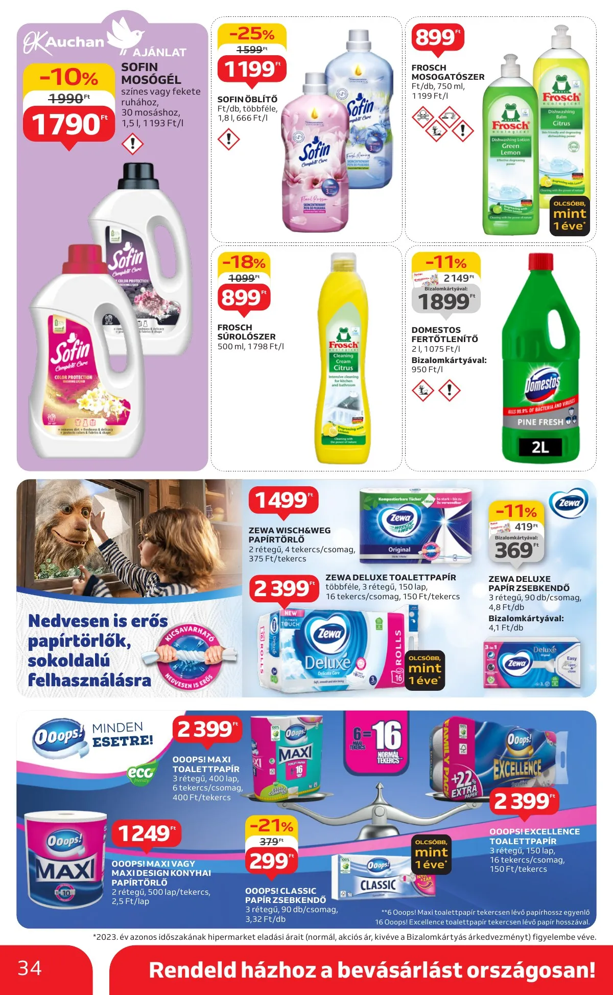Auchan akciós újság Hipermarket 1 hetes 09.12–09.18 – 34. oldal