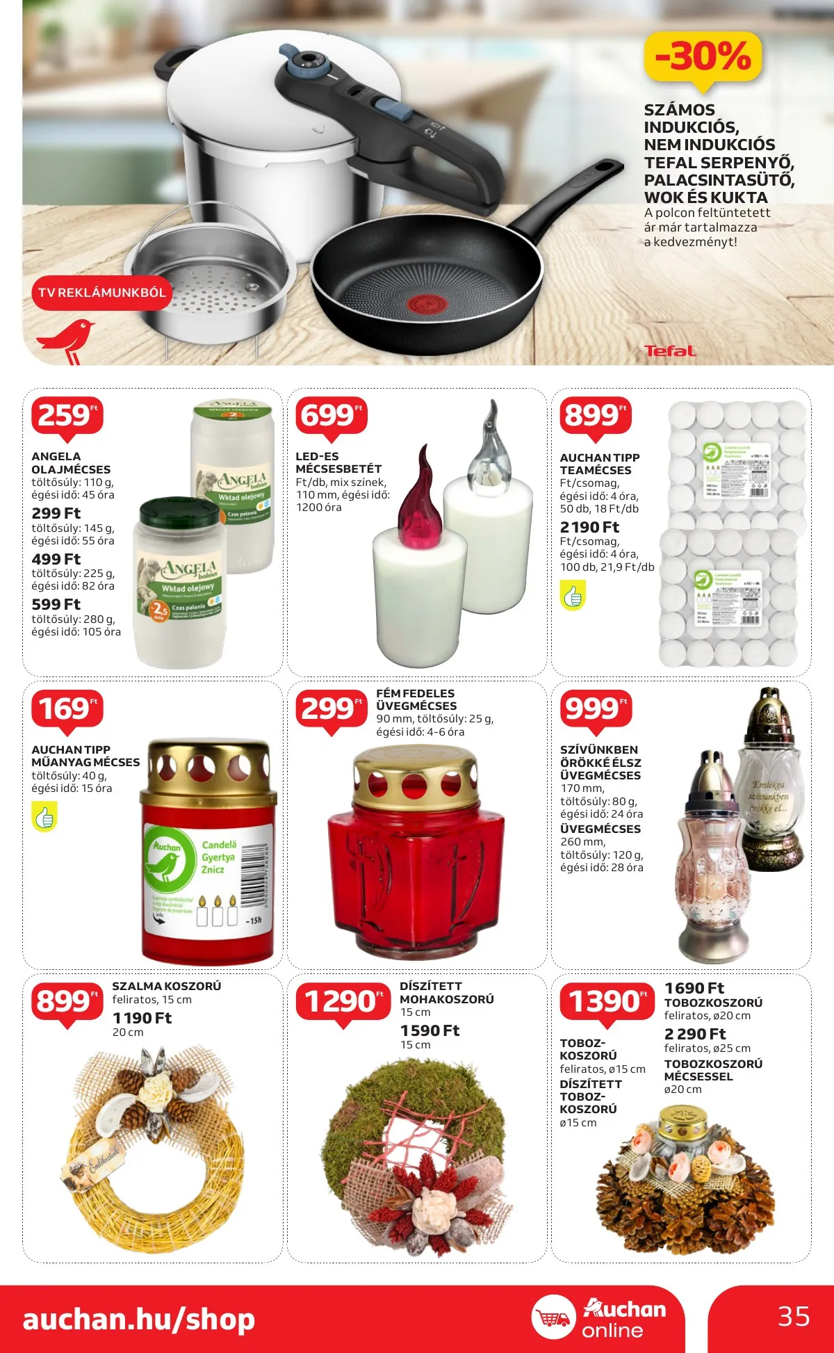 Auchan akciós újság Hipermarket 1 hetes 09.12–09.18 – 35. oldal