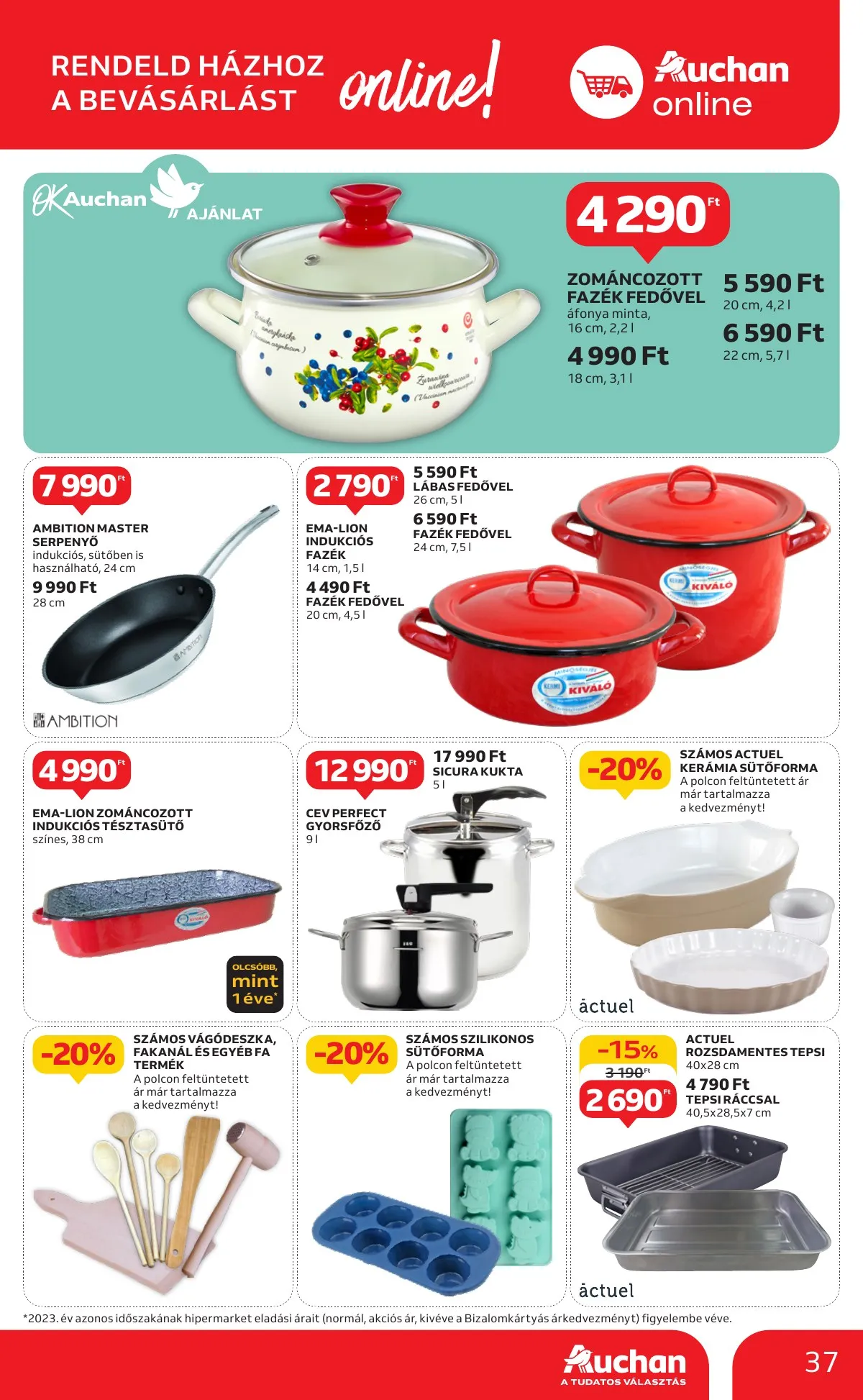 Auchan akciós újság Hipermarket 1 hetes 09.12–09.18 – 37. oldal