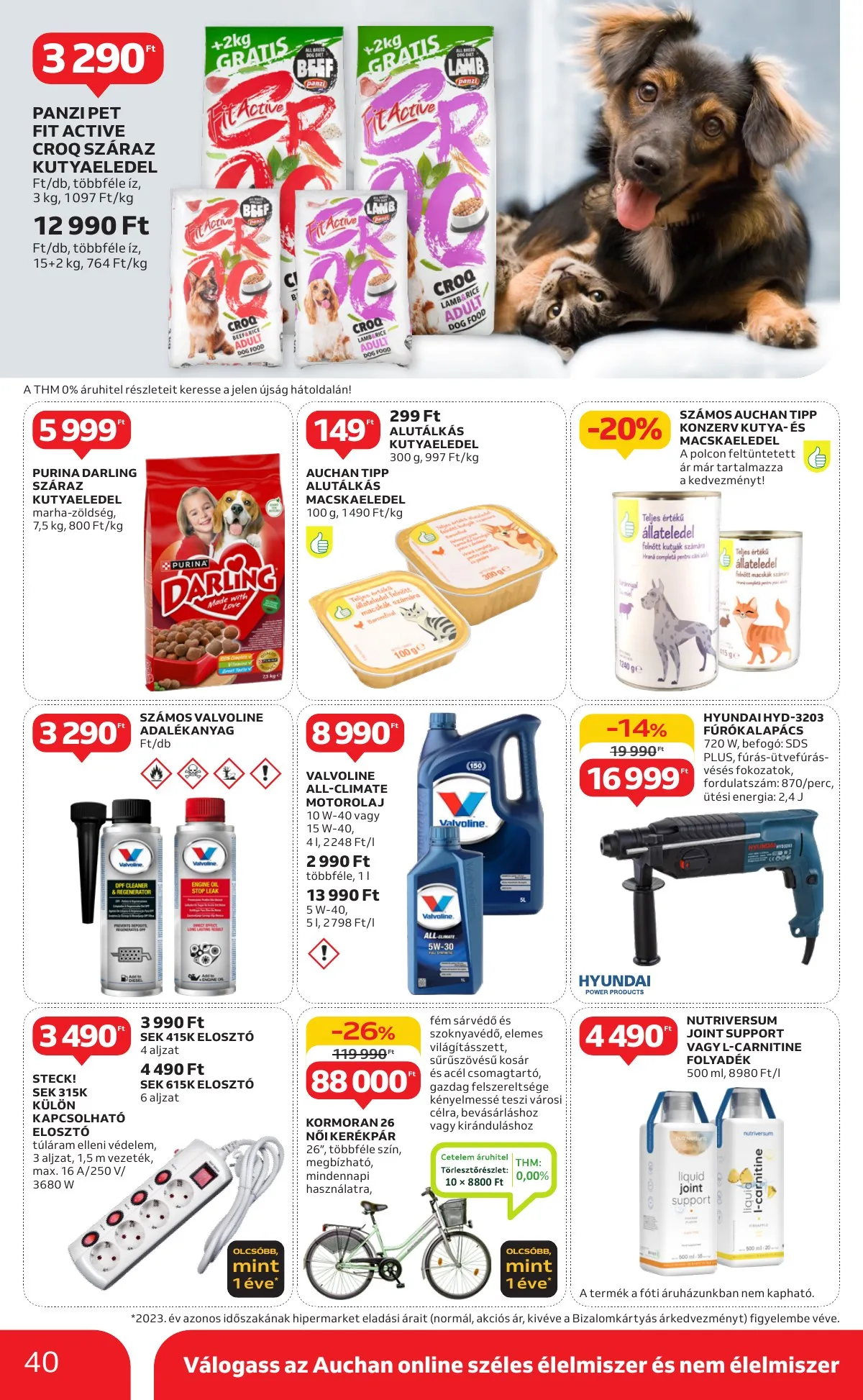 Auchan akciós újság Hipermarket 1 hetes 09.12–09.18 – 40. oldal