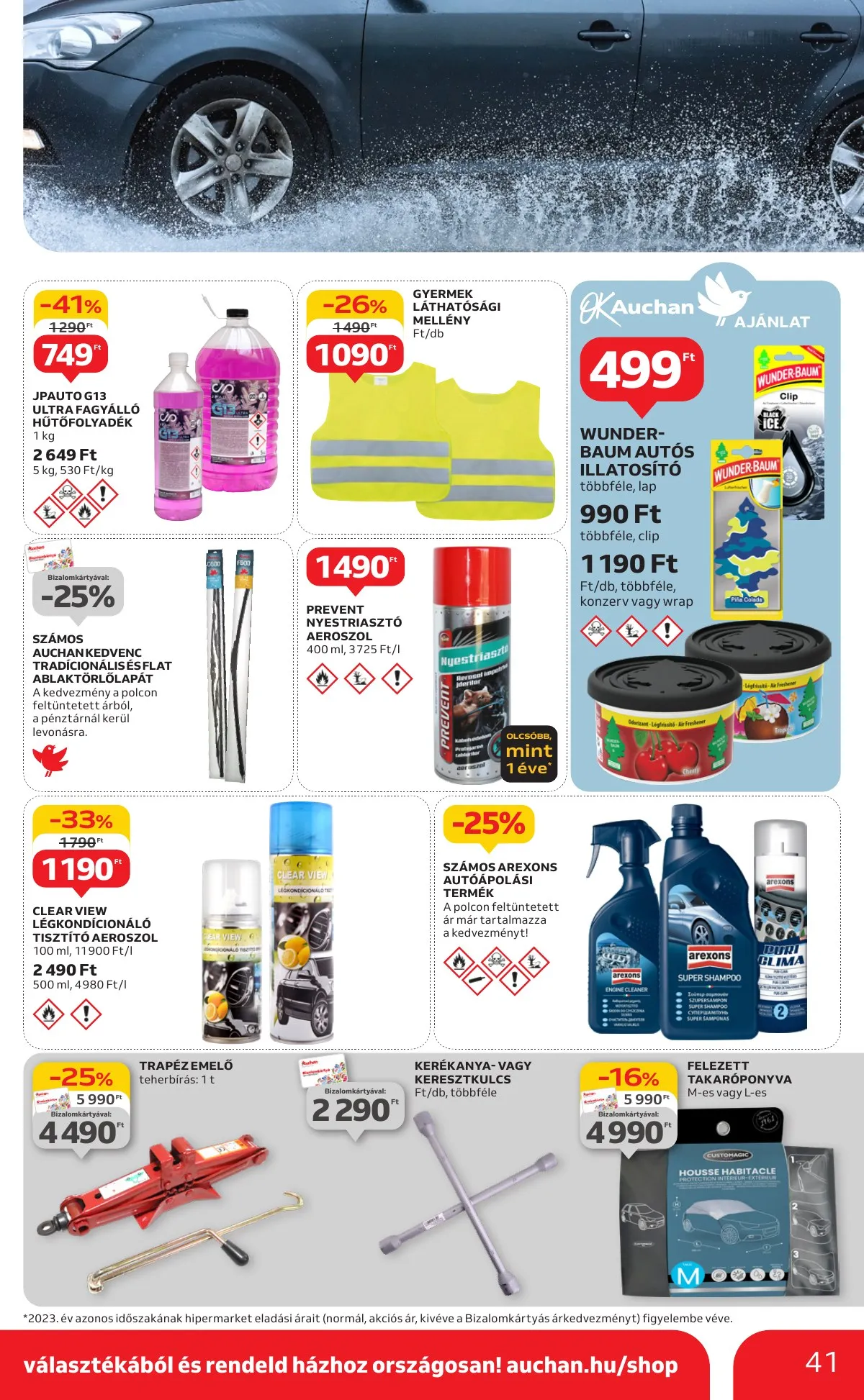 Auchan akciós újság Hipermarket 1 hetes 09.12–09.18 – 41. oldal