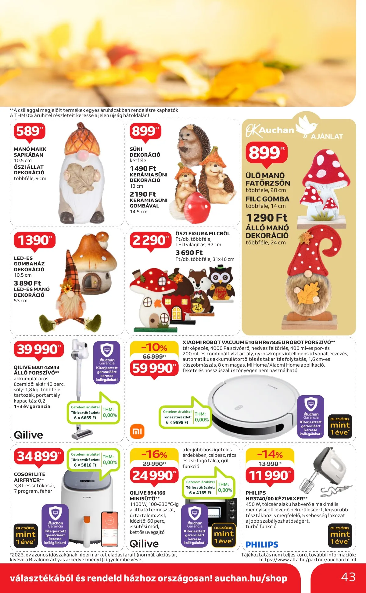 Auchan akciós újság Hipermarket 1 hetes 09.12–09.18 – 43. oldal