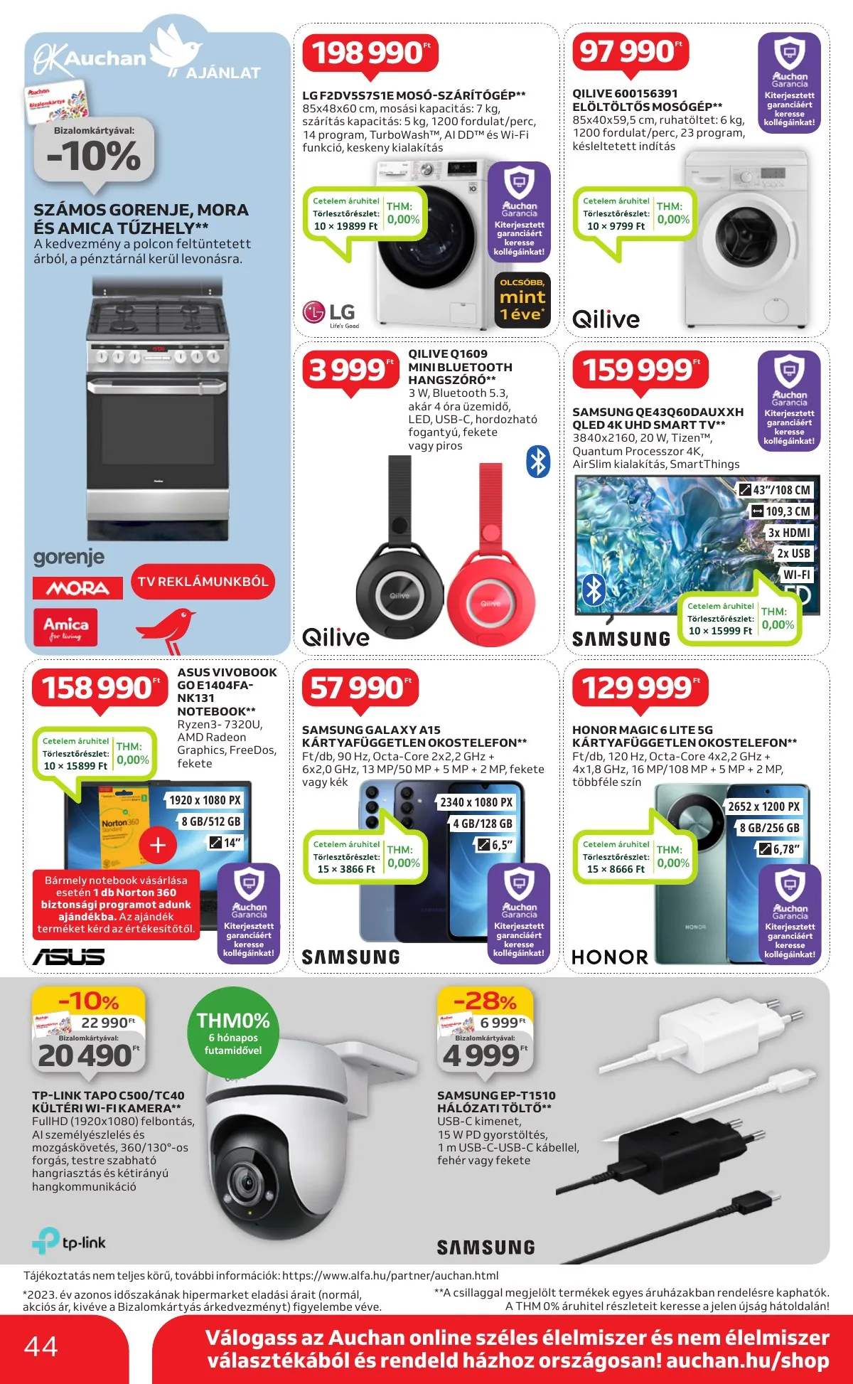 Auchan akciós újság Hipermarket 1 hetes 09.12–09.18 – 44. oldal