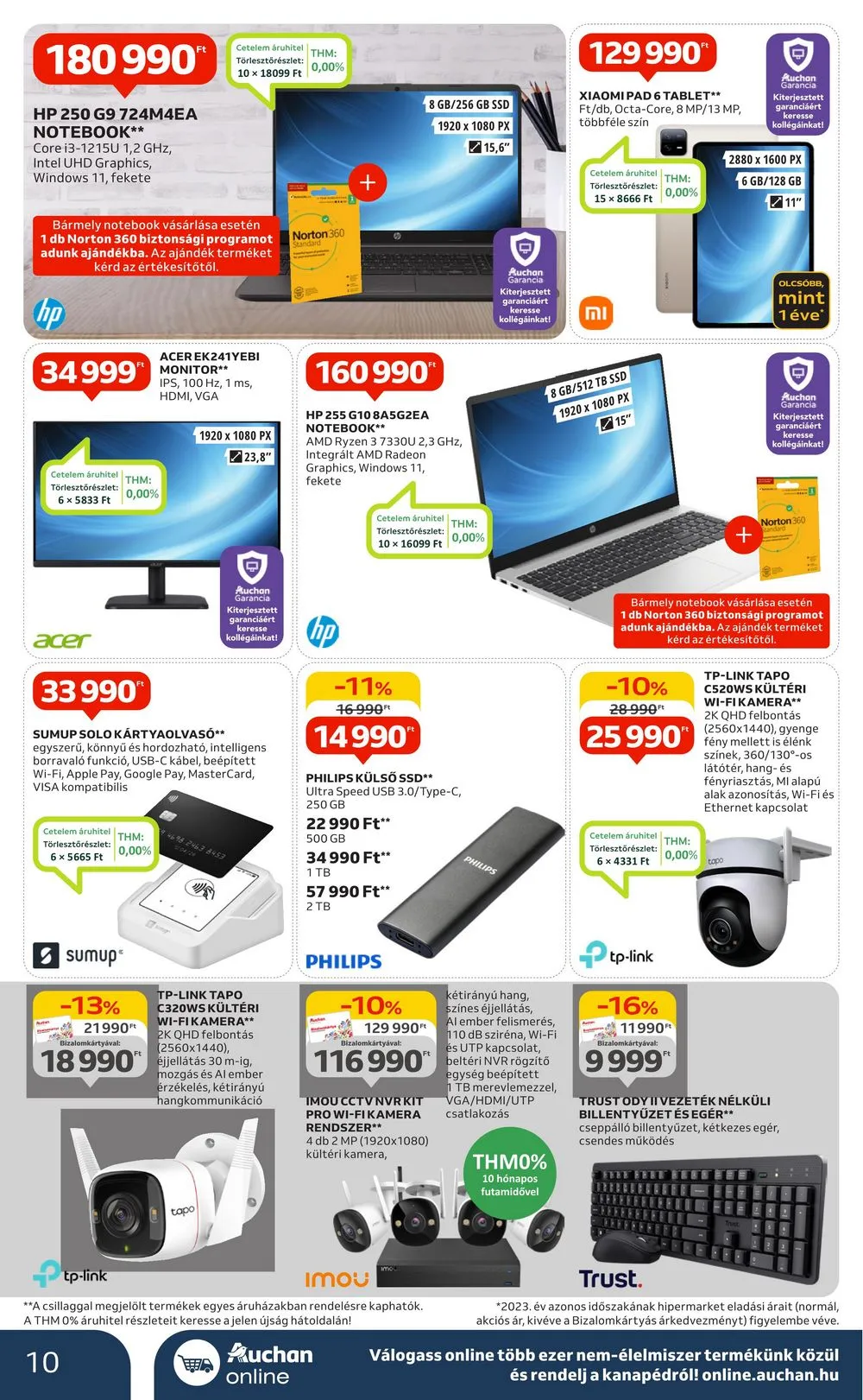 Auchan akciós újság Hipermarket 2 hetes 08.29–09.11 – 10. oldal