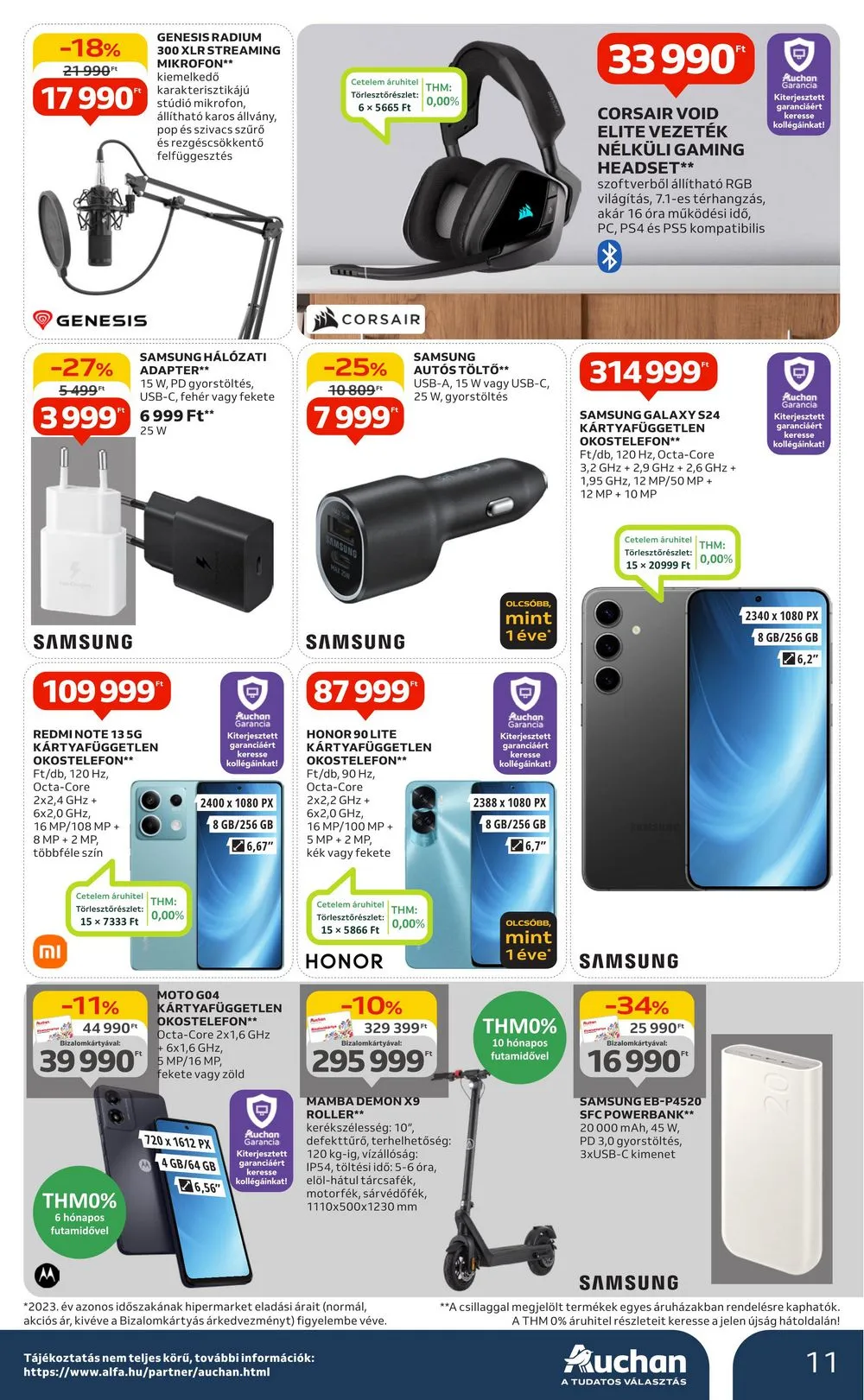 Auchan akciós újság Hipermarket 2 hetes 08.29–09.11 – 11. oldal