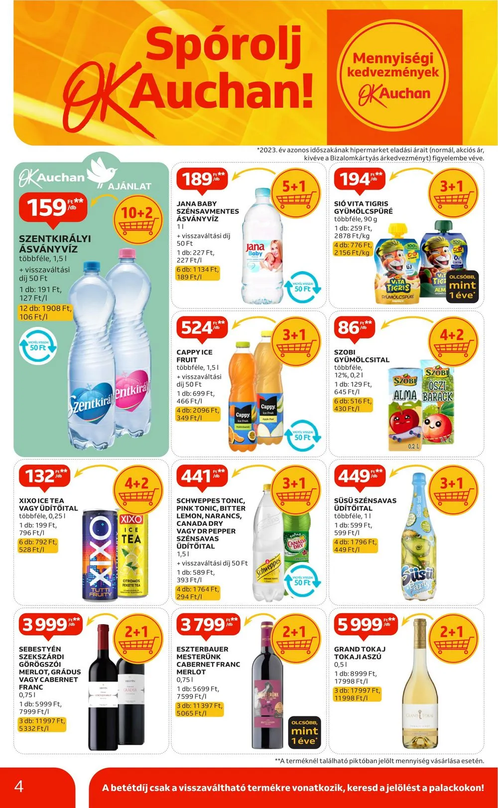 Auchan akciós újság Hipermarket 2 hetes 08.29–09.11 – 4. oldal