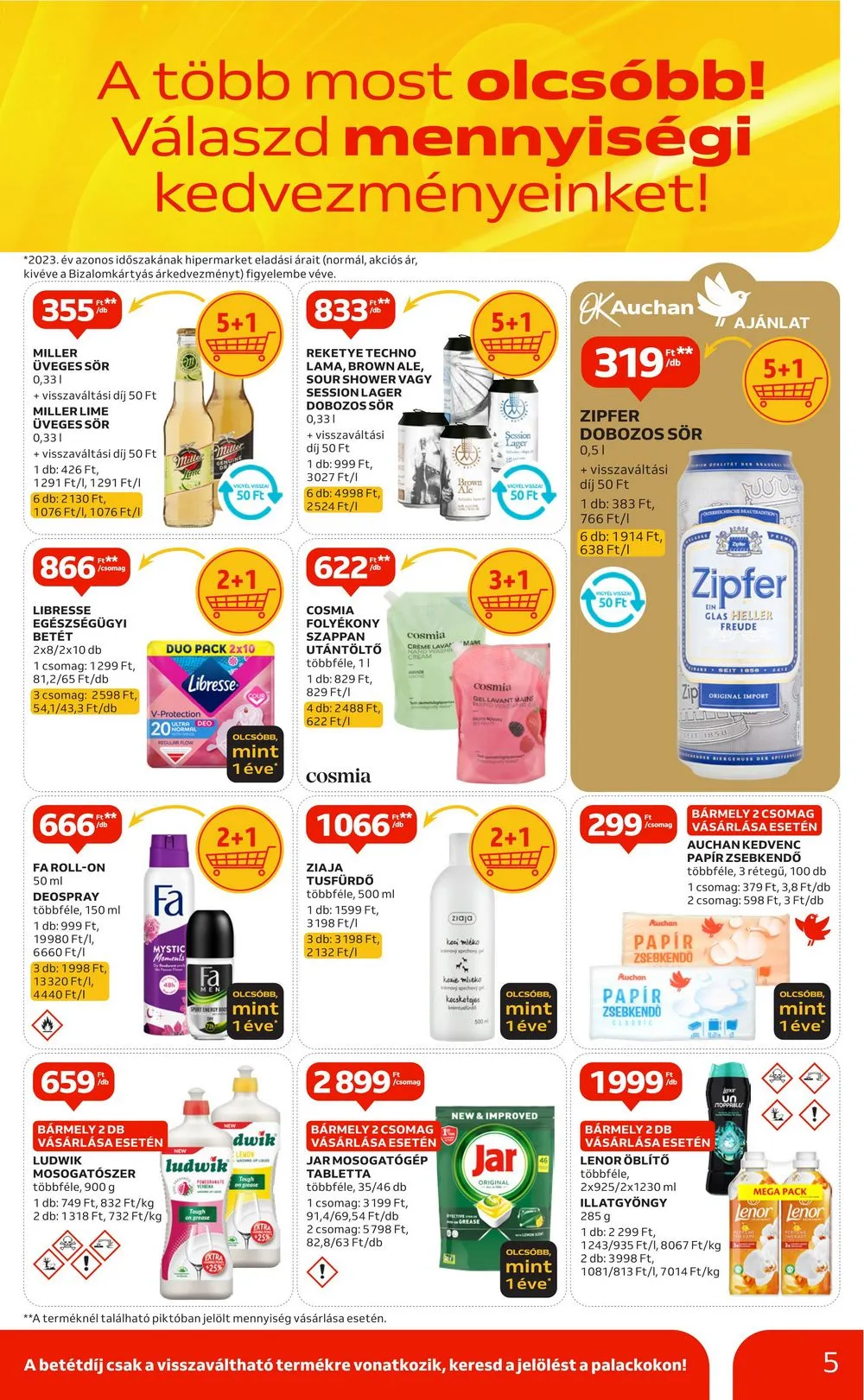 Auchan akciós újság Hipermarket 2 hetes 08.29–09.11 – 5. oldal