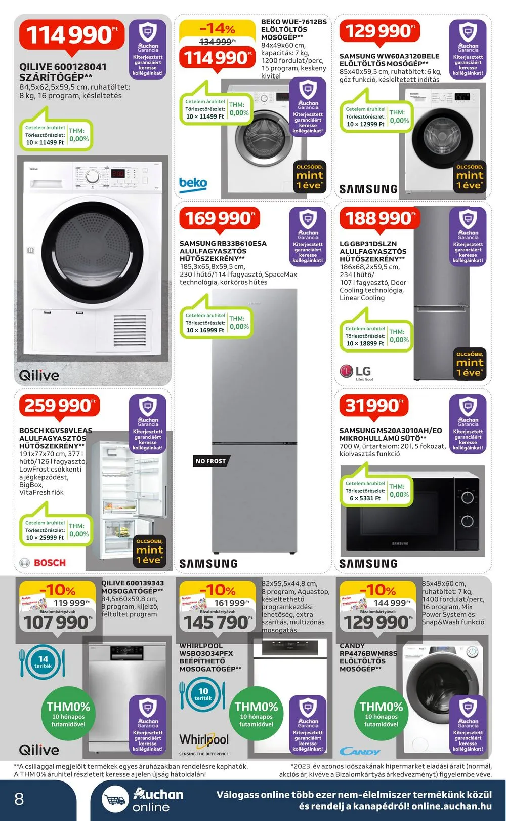 Auchan akciós újság Hipermarket 2 hetes 08.29–09.11 – 8. oldal
