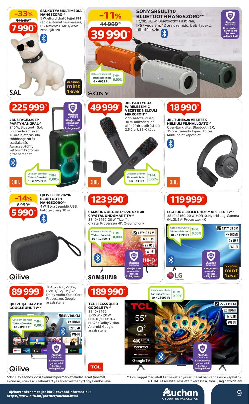 Auchan akciós újság Hipermarket 2 hetes 08.29–09.11 – 9. oldal