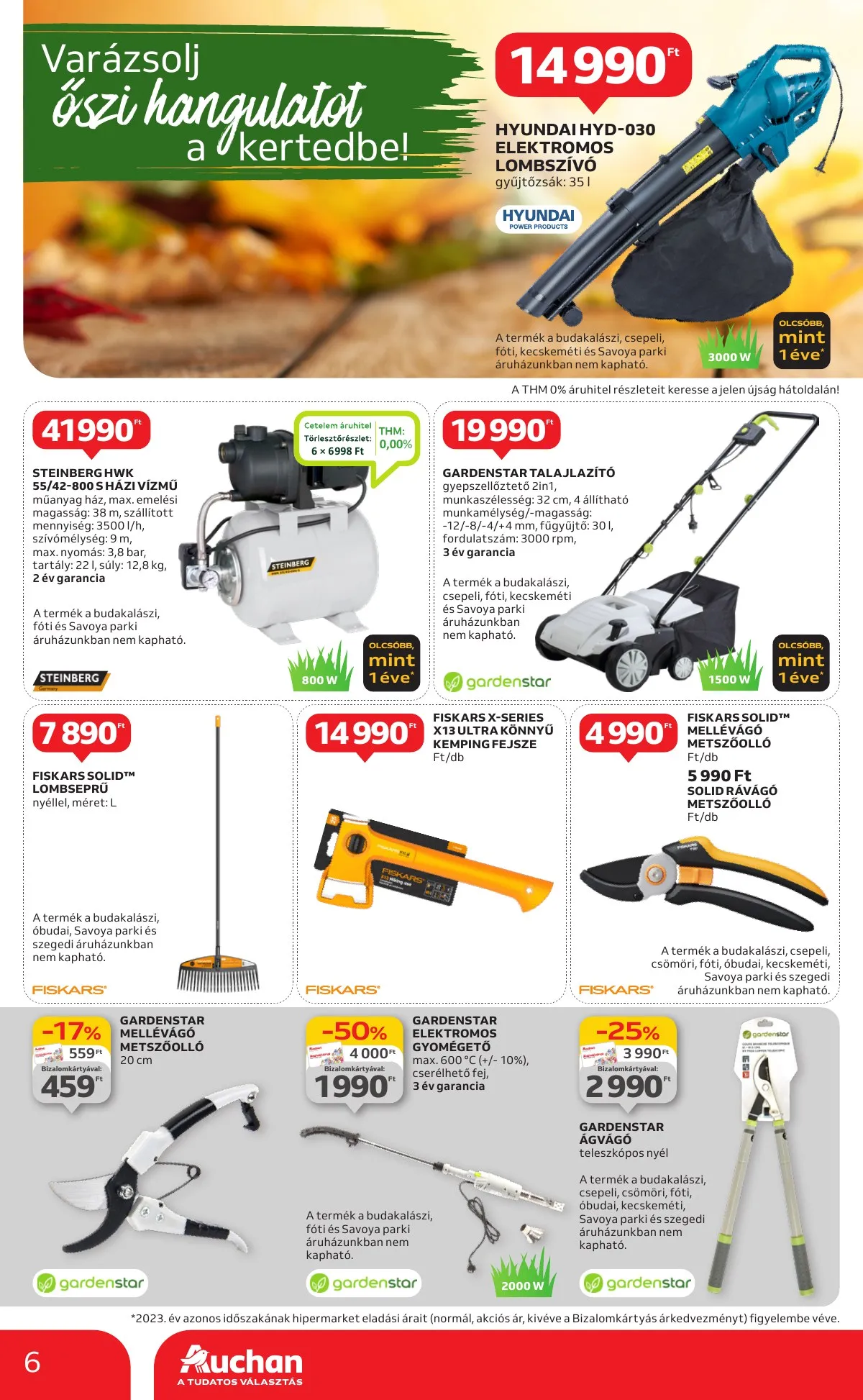 Auchan akciós újság Hipermarket 2 hetes 09.12–09.25 – 6. oldal