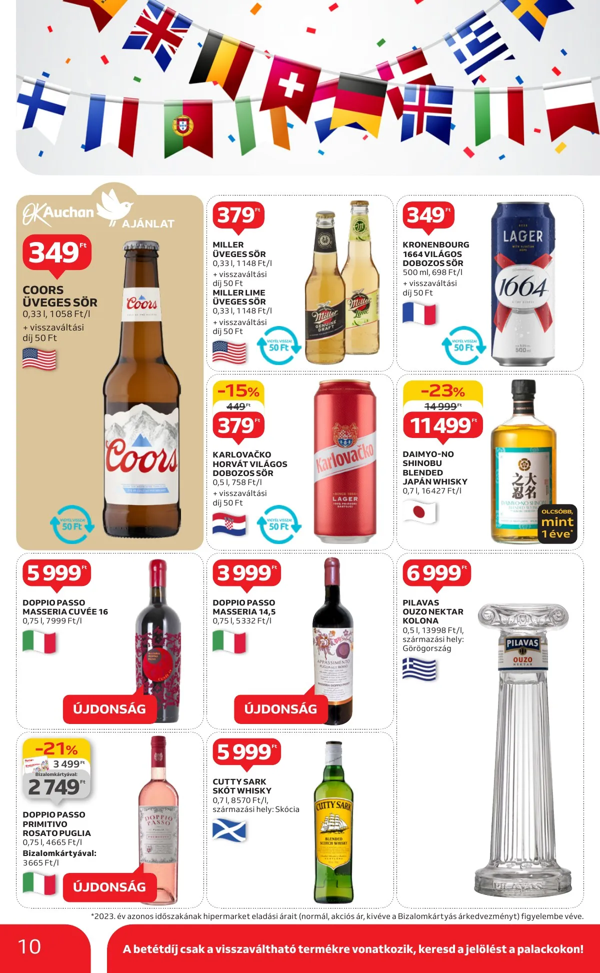 Auchan akciós újság Hipermarket 2 hetes 09.26–10.09 – 10. oldal
