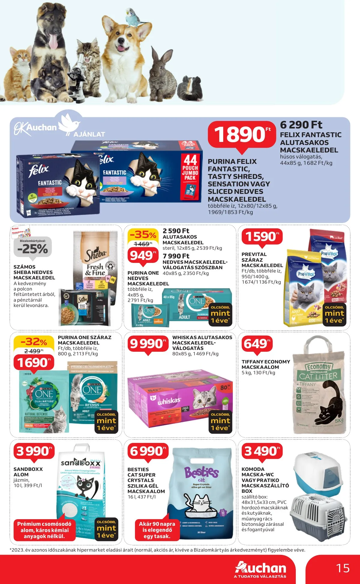 Auchan akciós újság Hipermarket 2 hetes 09.26–10.09 – 15. oldal