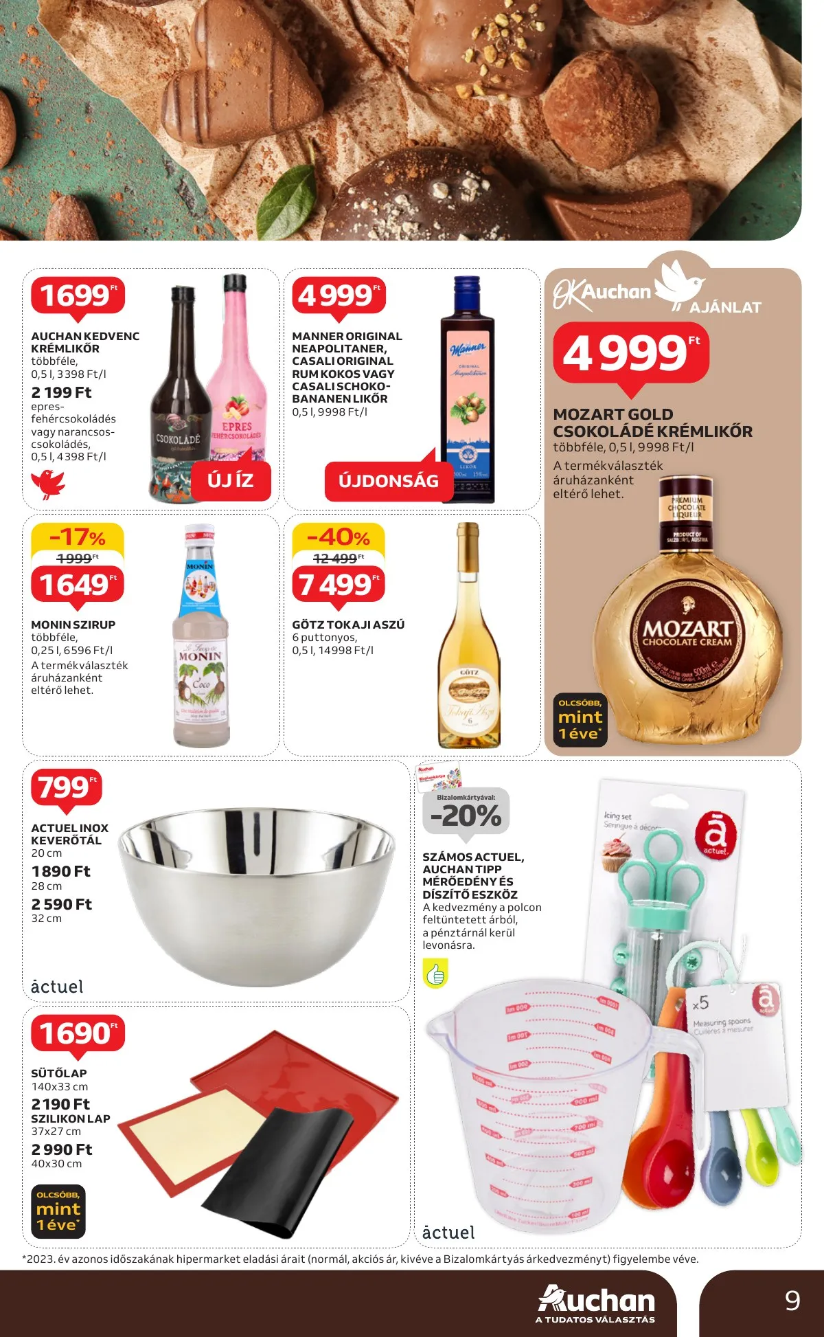 Auchan akciós újság Hipermarket 2 hetes 10.10–10.23 – 9. oldal