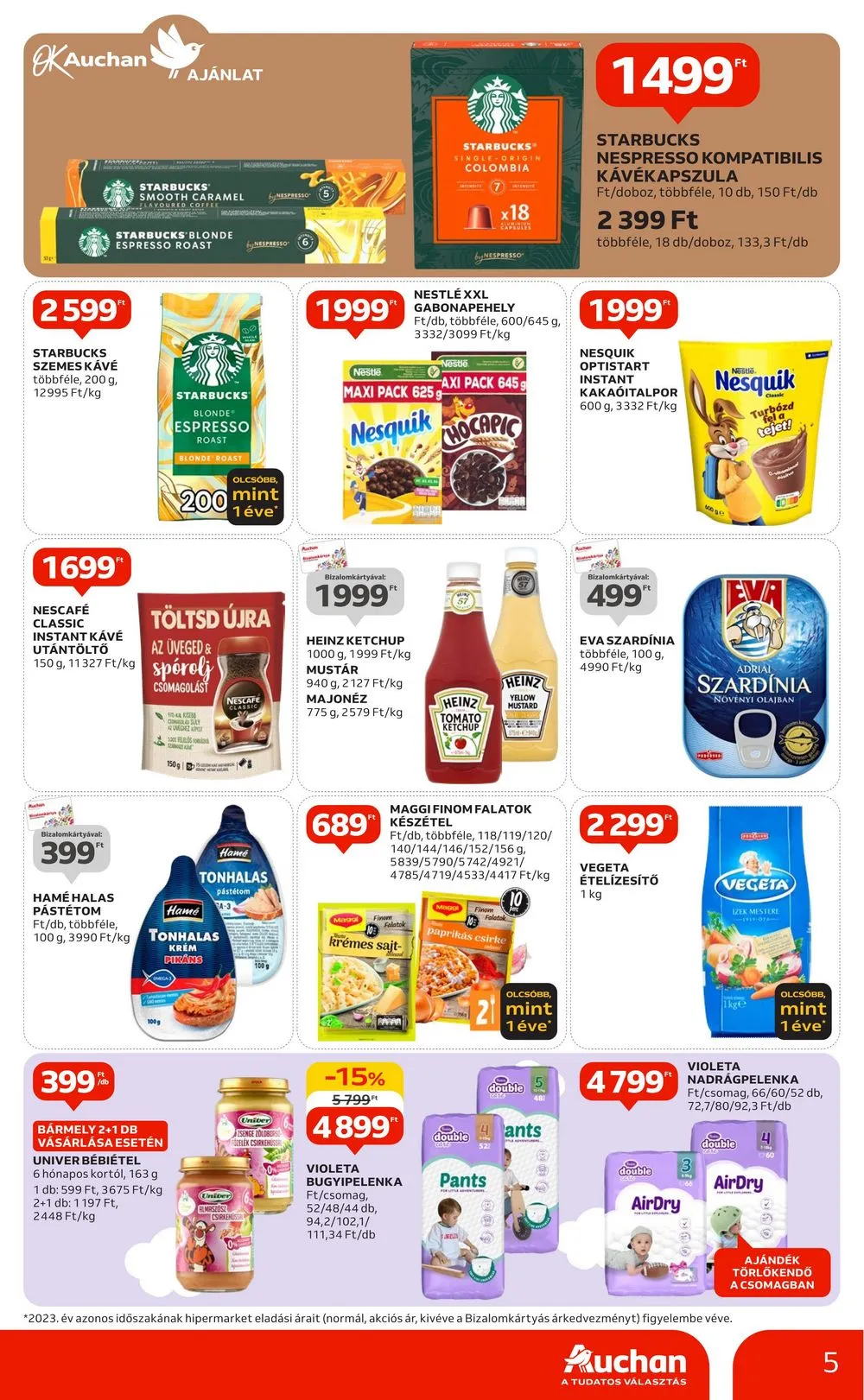 Auchan akciós újság Hipermarket 2 heti 07.25–08.07 – 5. oldal