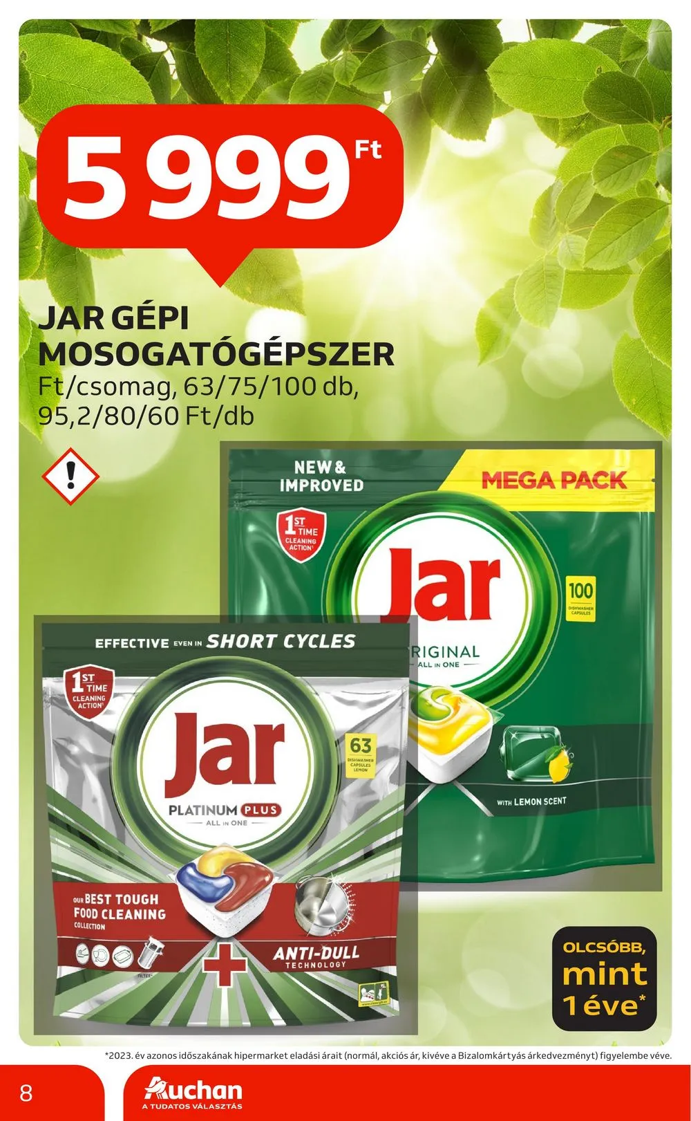 Auchan akciós újság Hipermarket 2 heti 07.25–08.07 – 8. oldal