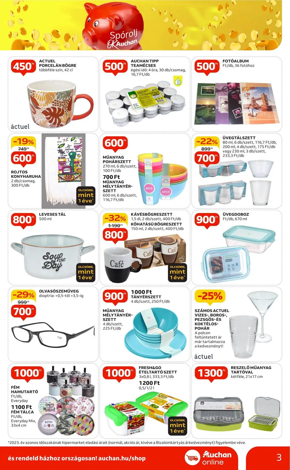Auchan akciós újság Hipermarket 3 hetes filleres 08.29–09.18 – 3. oldal