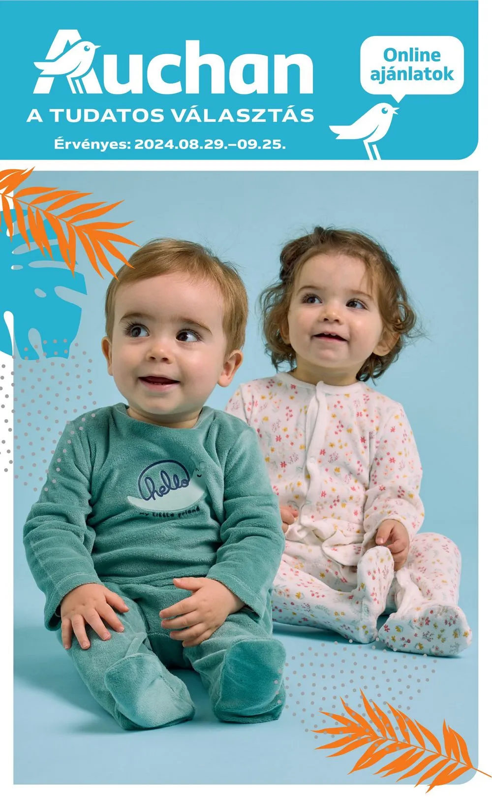 Auchan akciós újság Hipermarket 4 hetes textil 08.29–09.25