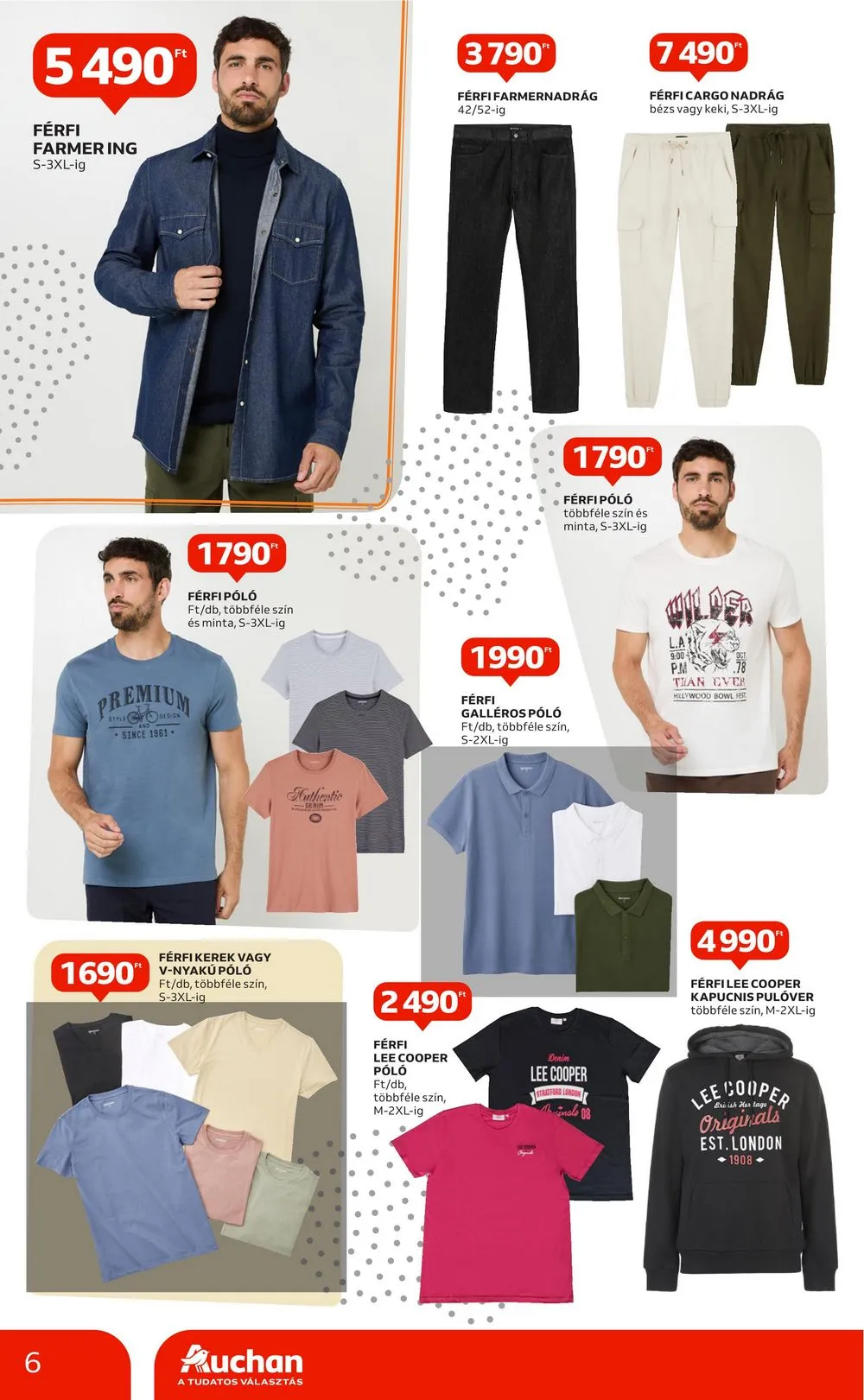 Auchan akciós újság Hipermarket 4 hetes textil 08.29–09.25 – 6. oldal
