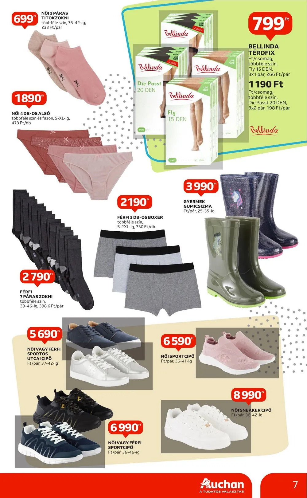Auchan akciós újság Hipermarket 4 hetes textil 08.29–09.25 – 7. oldal