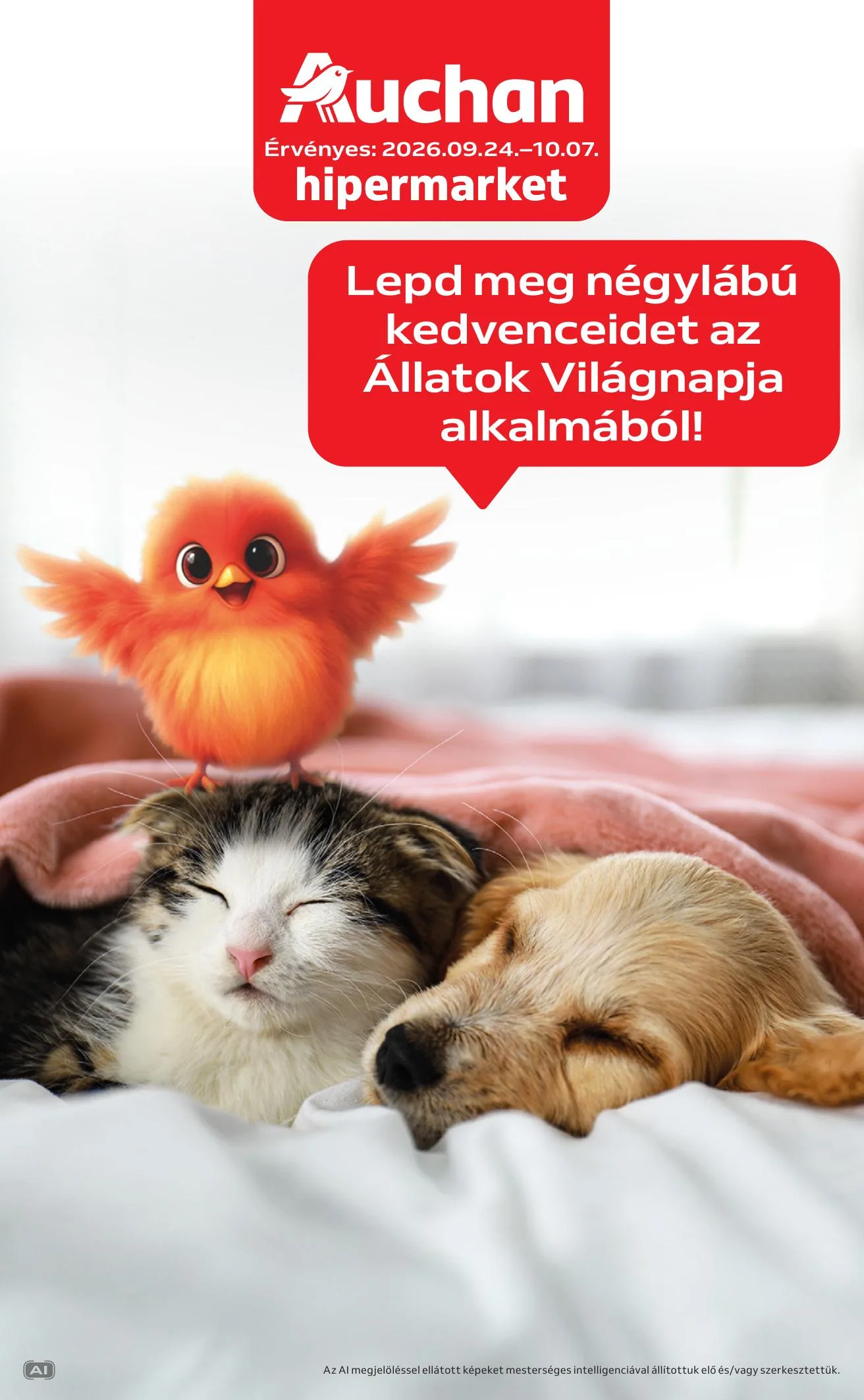 Auchan akciós újság Hipermarket állatvilág ajánlataink 09.24–10.07