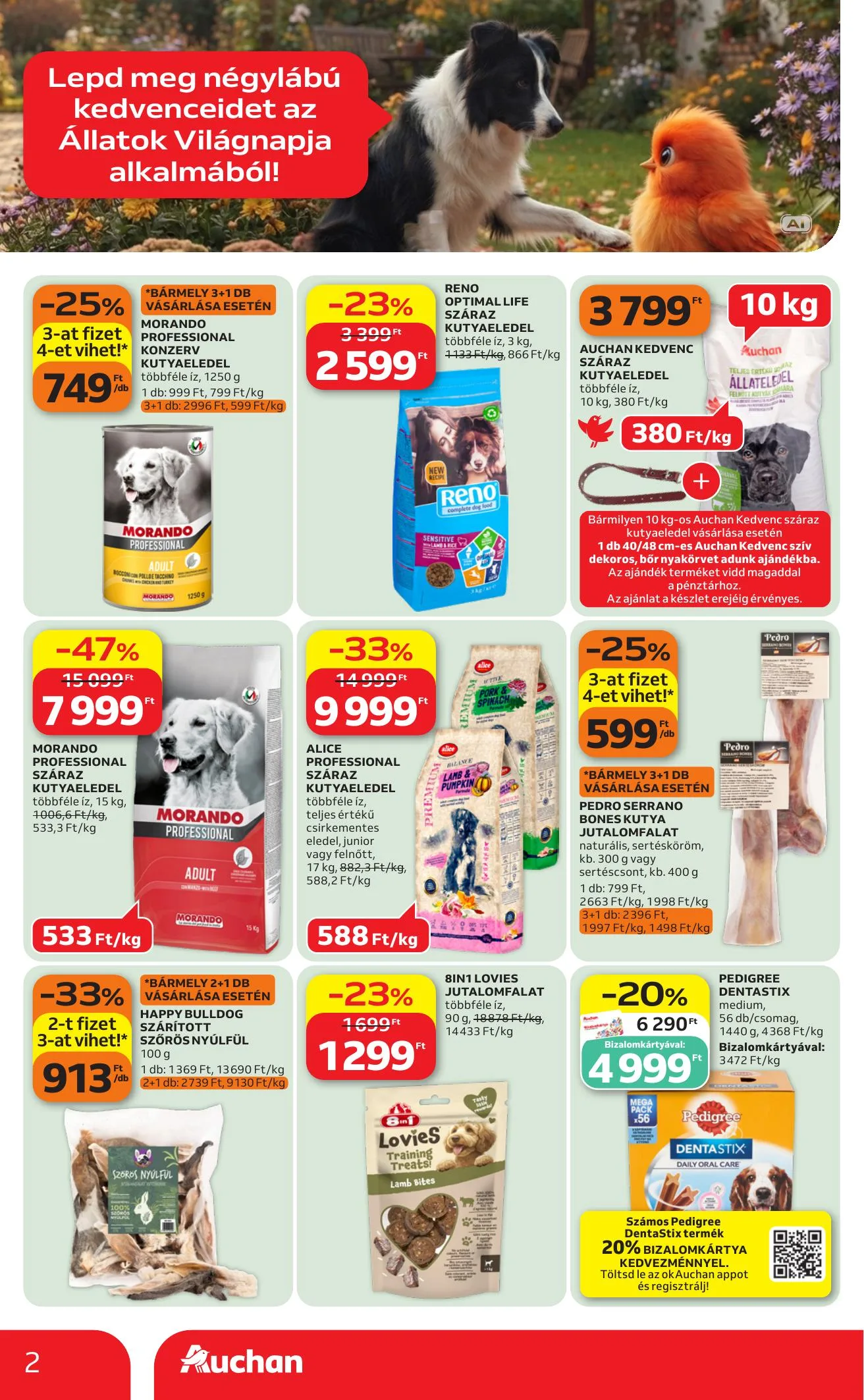 Auchan akciós újság Hipermarket állatvilág ajánlataink 09.24–10.07 – 2. oldal