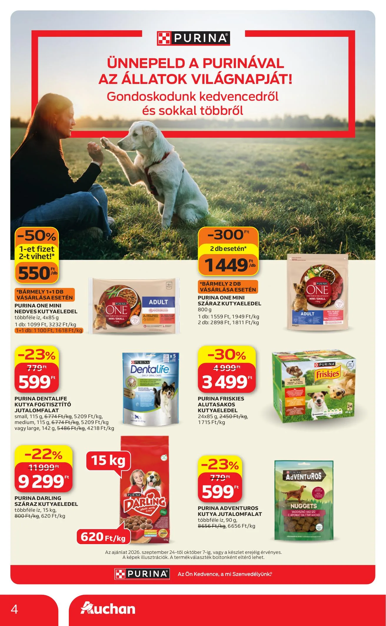 Auchan akciós újság Hipermarket állatvilág ajánlataink 09.24–10.07 – 4. oldal