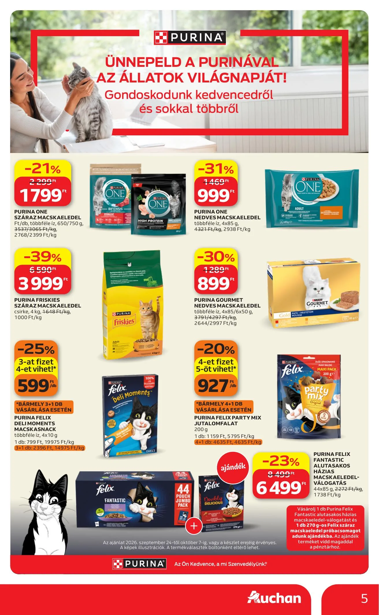 Auchan akciós újság Hipermarket állatvilág ajánlataink 09.24–10.07 – 5. oldal
