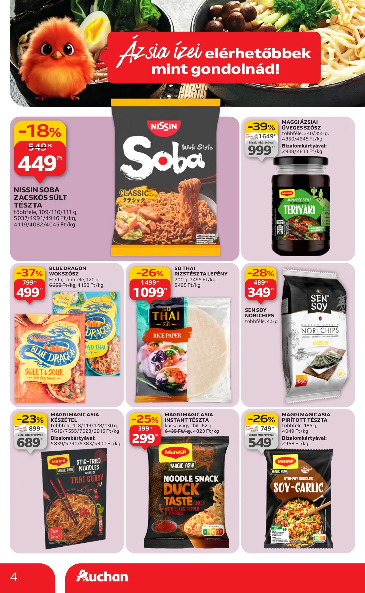 Auchan akciós újság Hipermarket Azsiai hetek 01.29–02.11 – 4. oldal