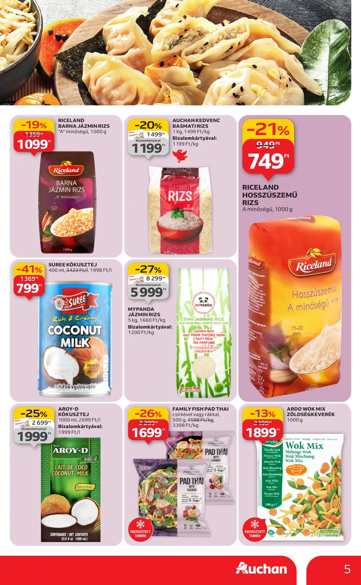 Auchan akciós újság Hipermarket Azsiai hetek 01.29–02.11 – 5. oldal