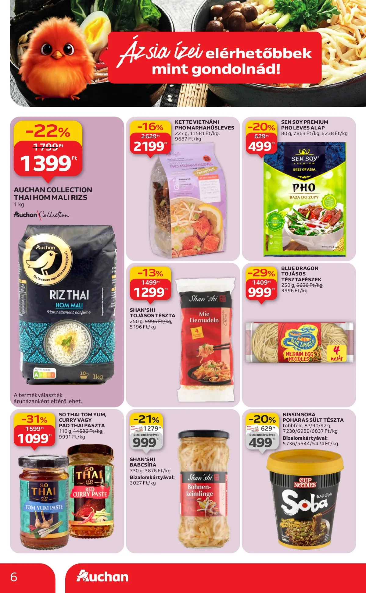 Auchan akciós újság Hipermarket Azsiai hetek 01.29–02.11 – 6. oldal