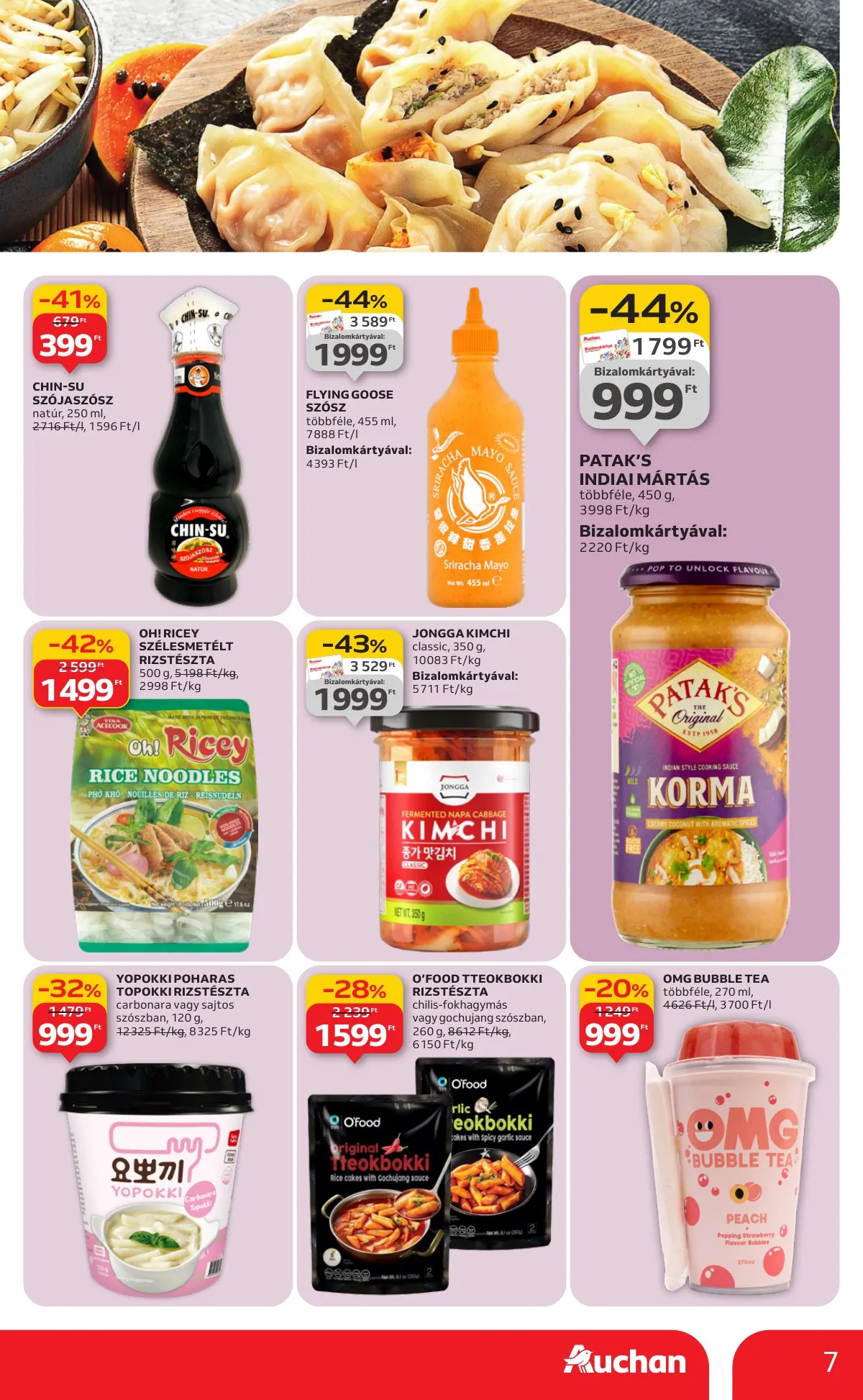 Auchan akciós újság Hipermarket Azsiai hetek 01.29–02.11 – 7. oldal