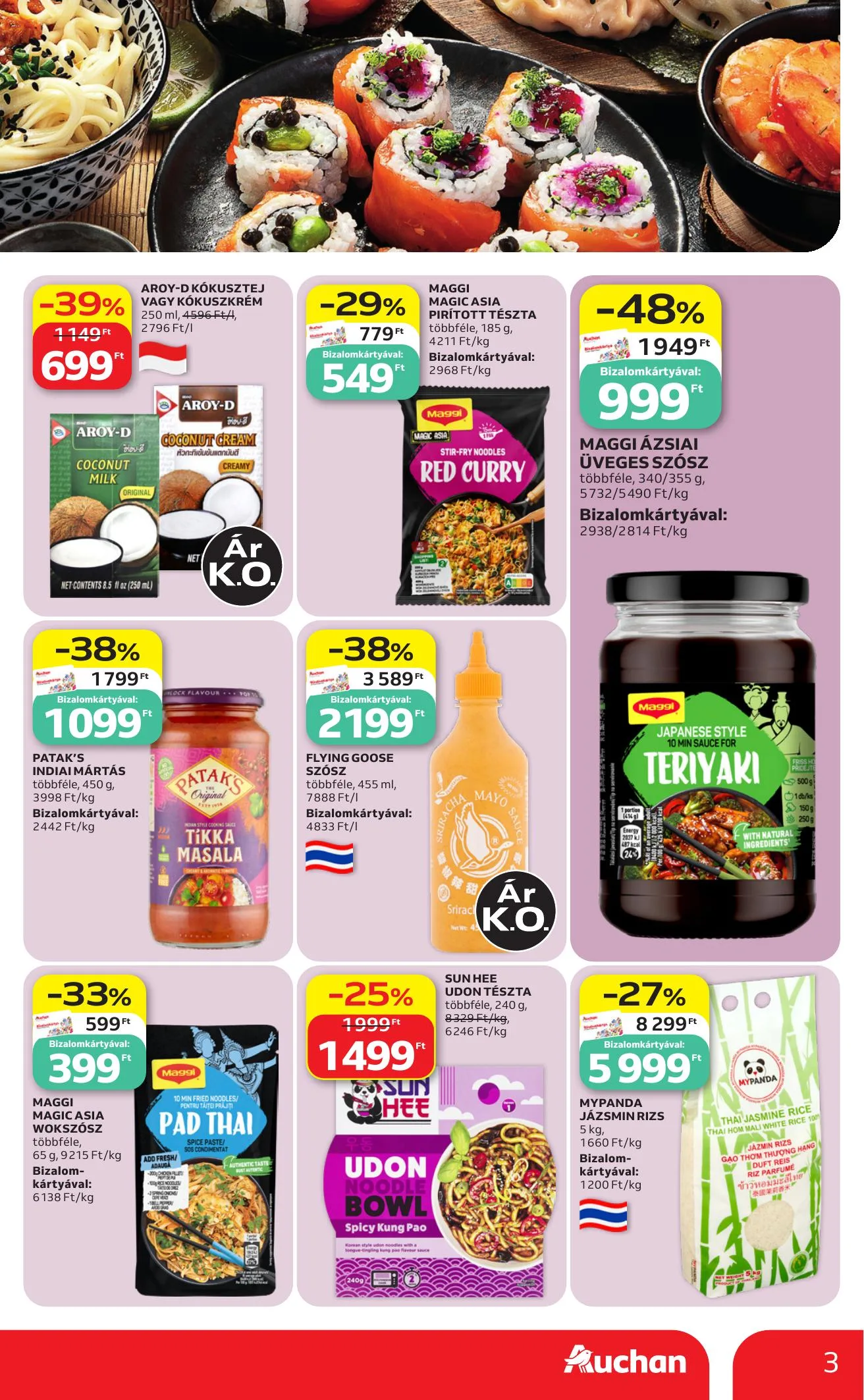 Auchan akciós újság Hipermarket Azsiai 07.16–07.22 – 3. oldal