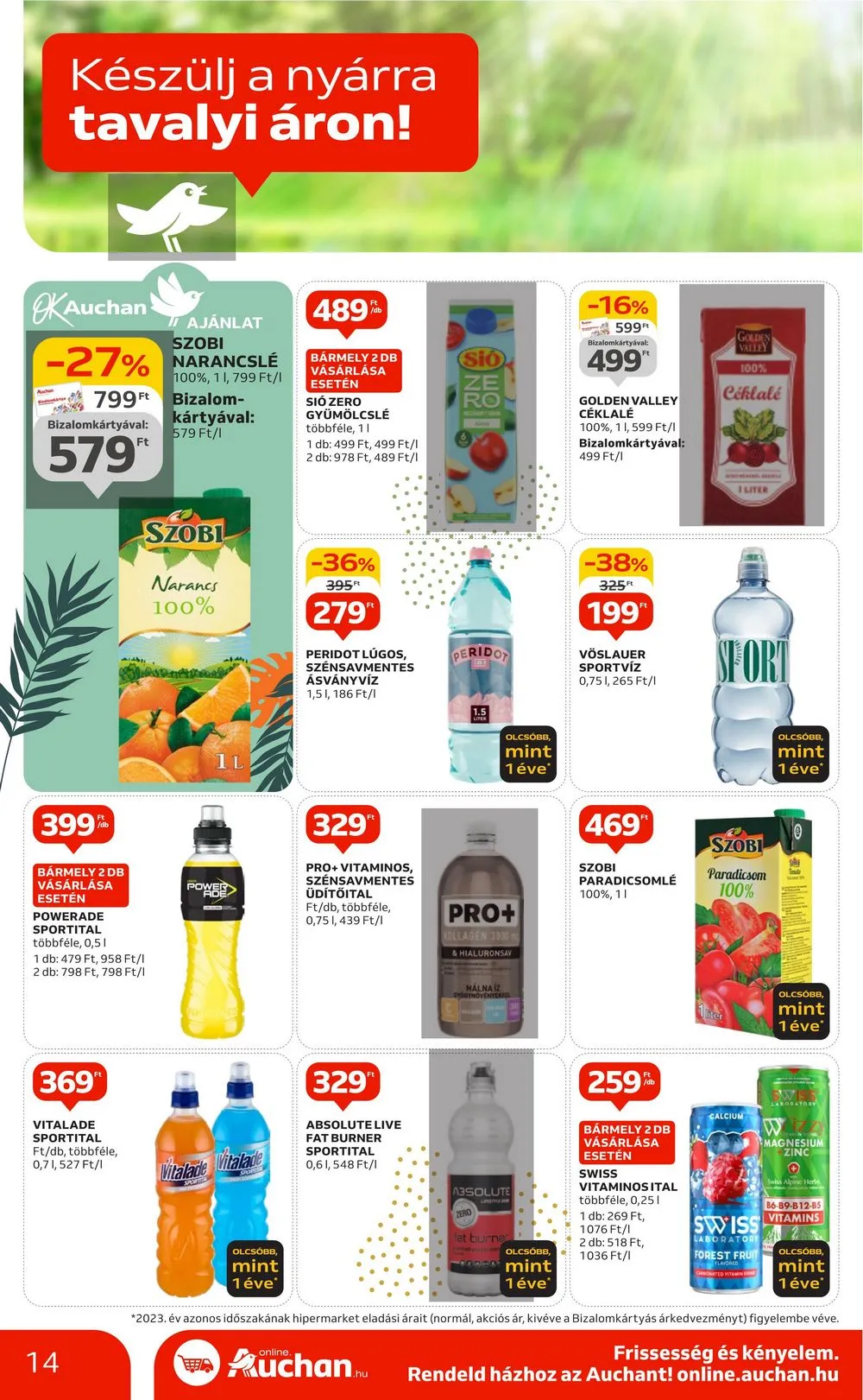 Auchan akciós újság Hipermarket Beach Body 05.09–05.22 – 14. oldal