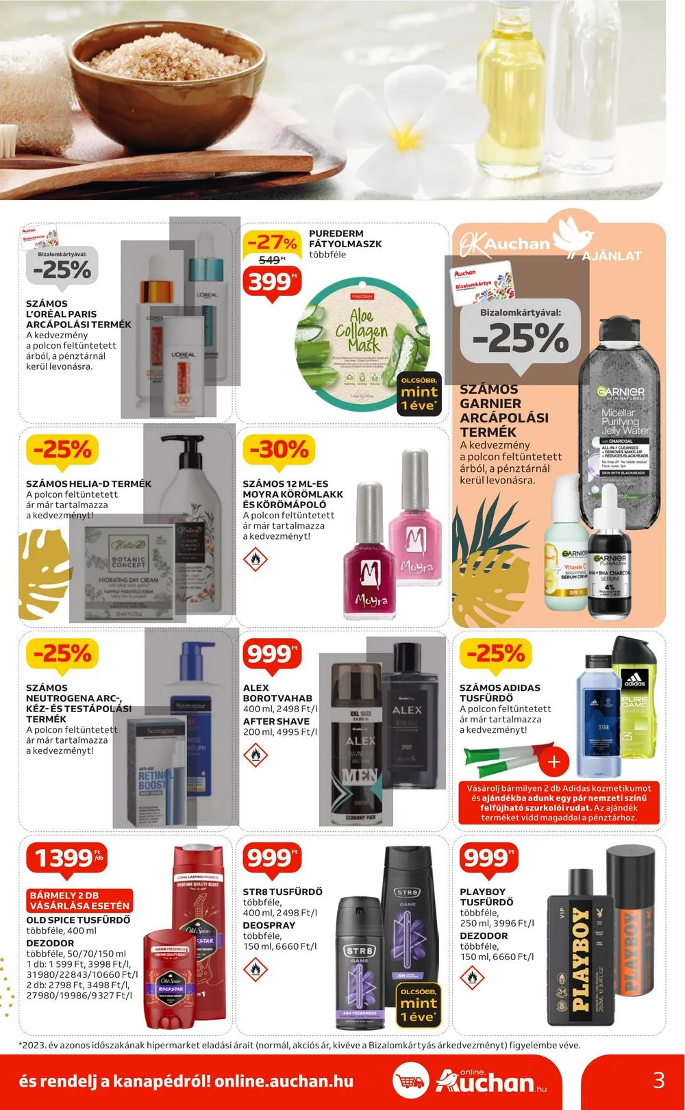 Auchan akciós újság Hipermarket Beach Body 05.09–05.22 – 3. oldal