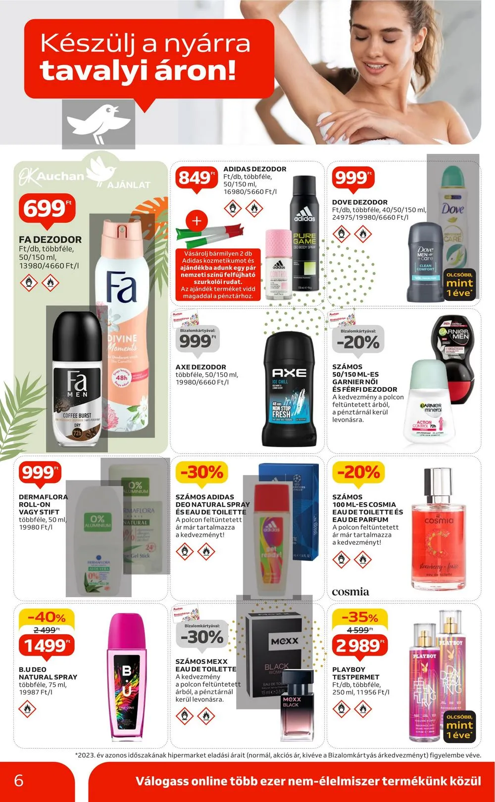 Auchan akciós újság Hipermarket Beach Body 05.09–05.22 – 6. oldal