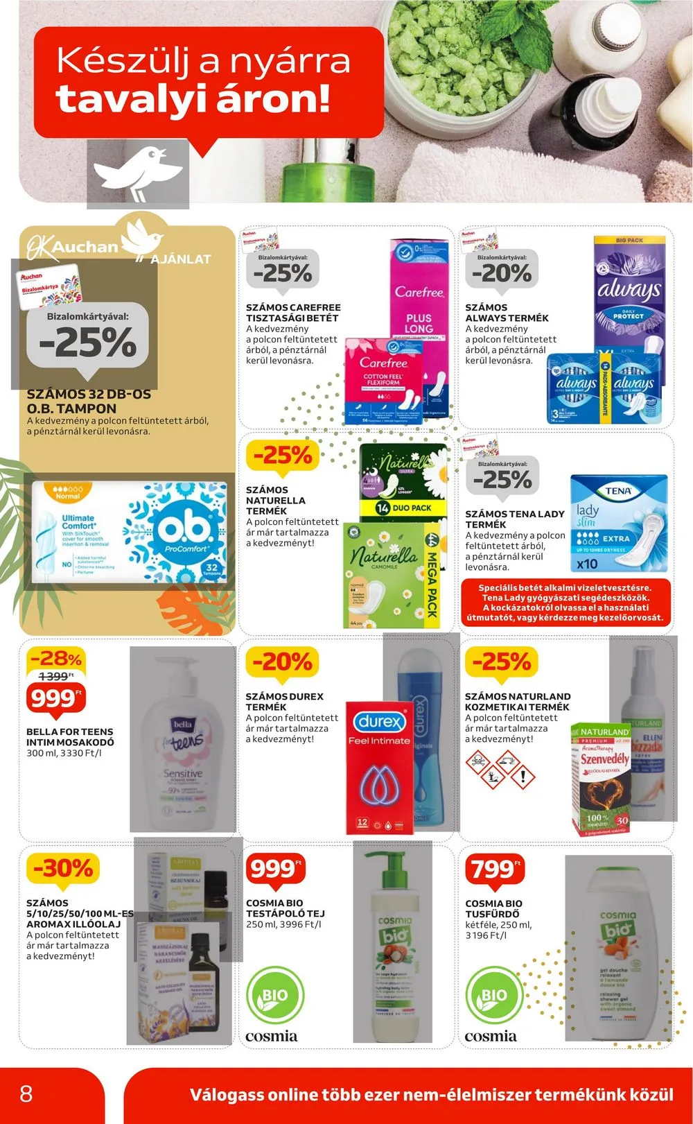 Auchan akciós újság Hipermarket Beach Body 05.09–05.22 – 8. oldal