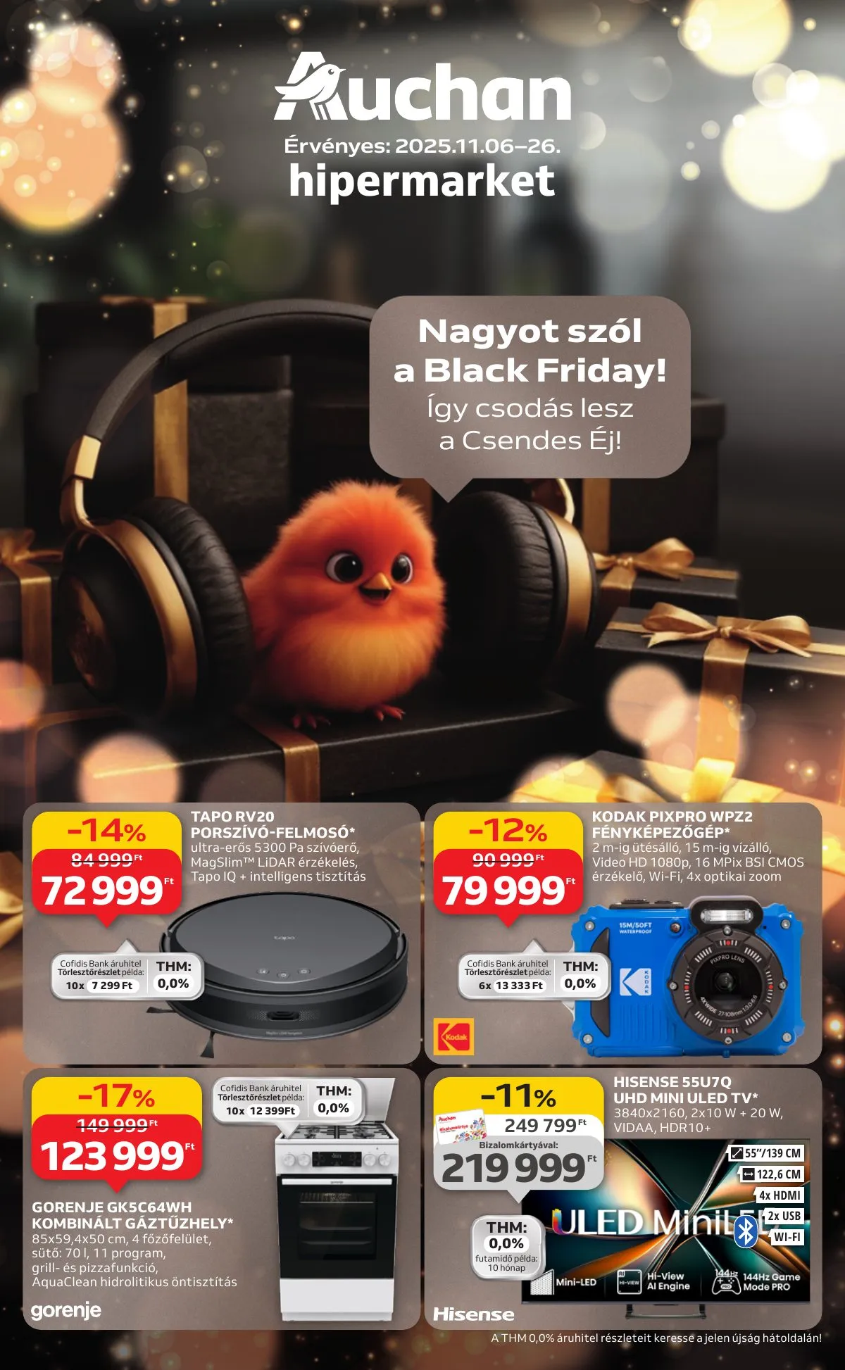 Auchan akciós újság Hipermarket Black Friday 11.06–11.26