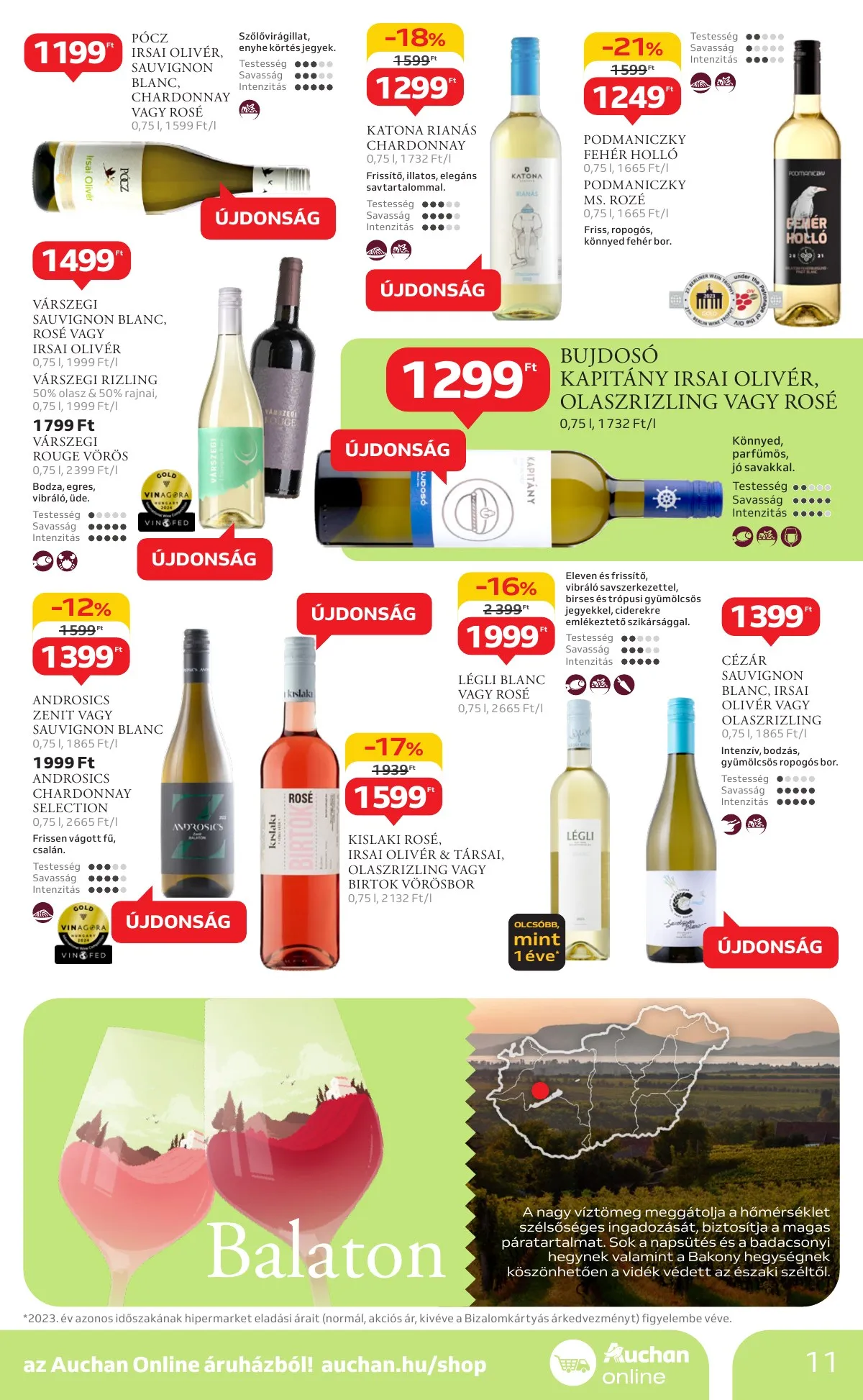 Auchan akciós újság Hipermarket Bor 10.03–10.22 – 11. oldal