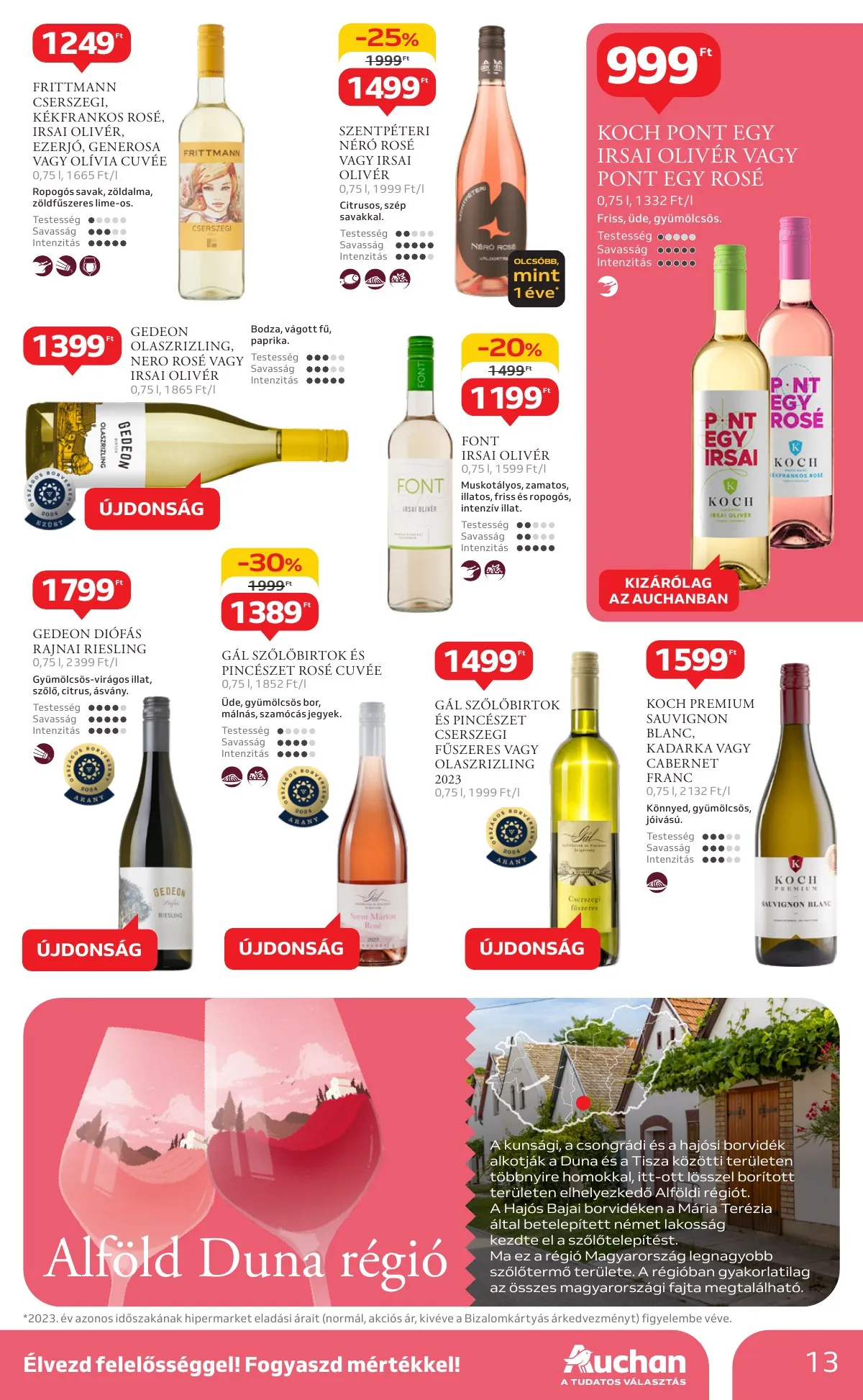 Auchan akciós újság Hipermarket Bor 10.03–10.22 – 13. oldal