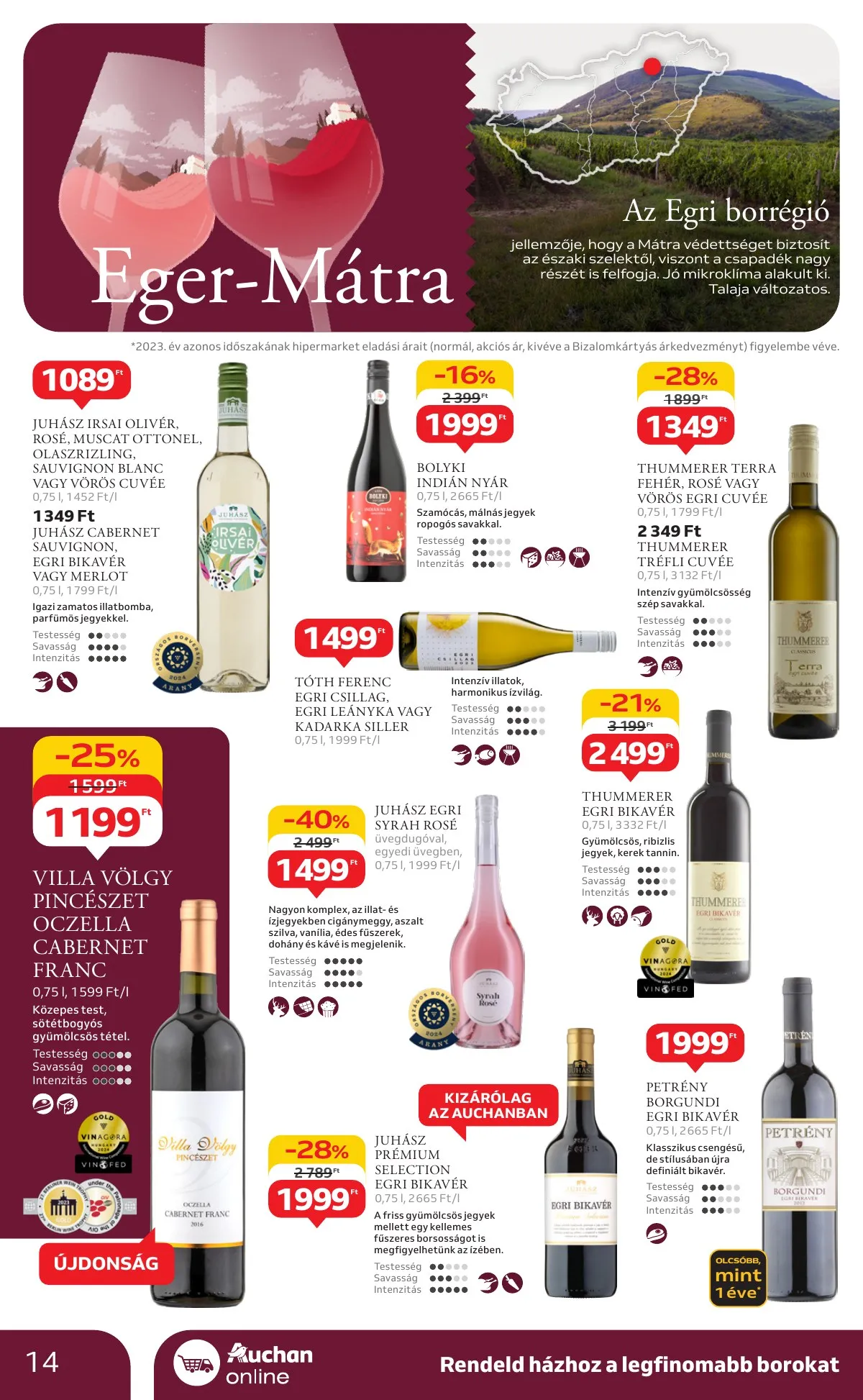 Auchan akciós újság Hipermarket Bor 10.03–10.22 – 14. oldal