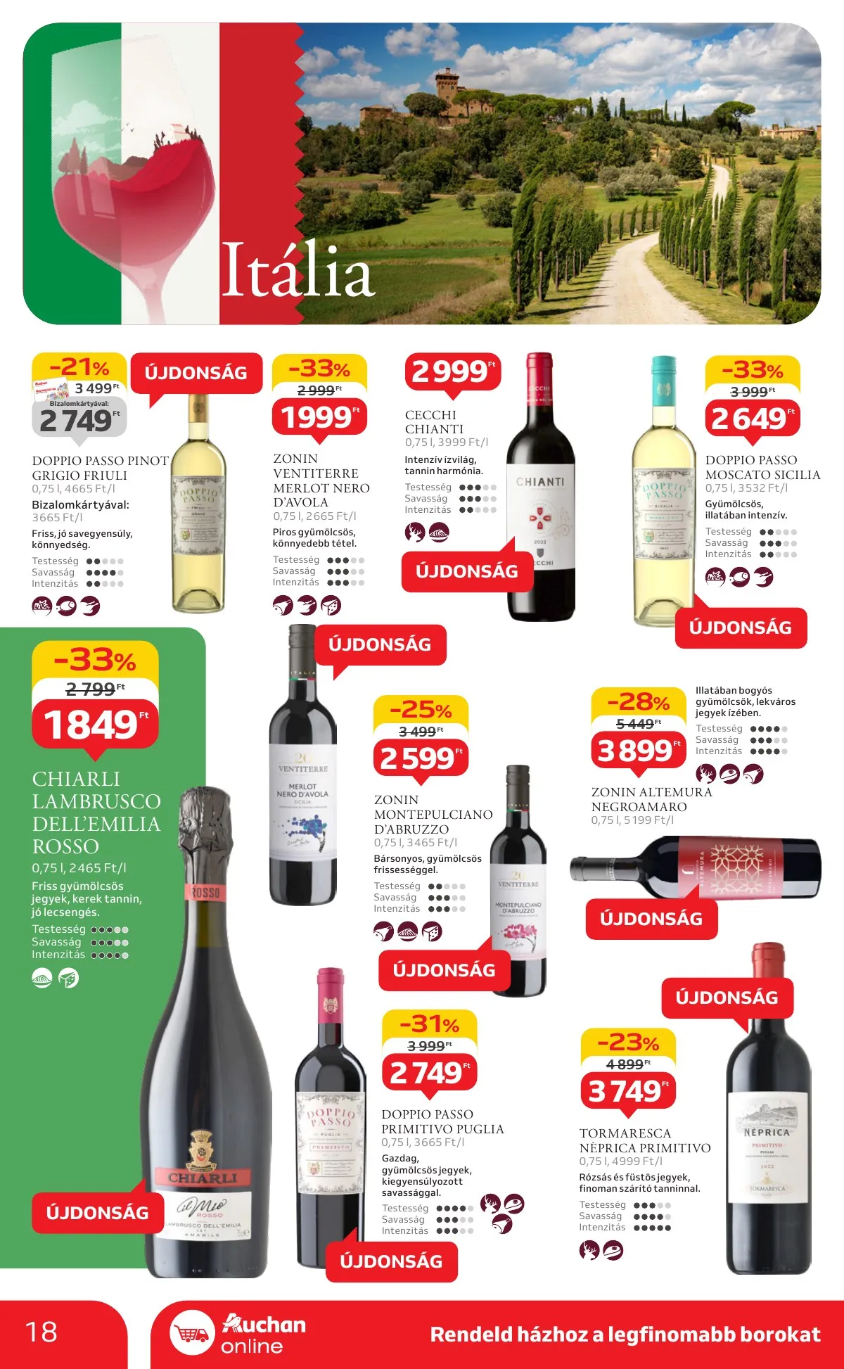 Auchan akciós újság Hipermarket Bor 10.03–10.22 – 18. oldal