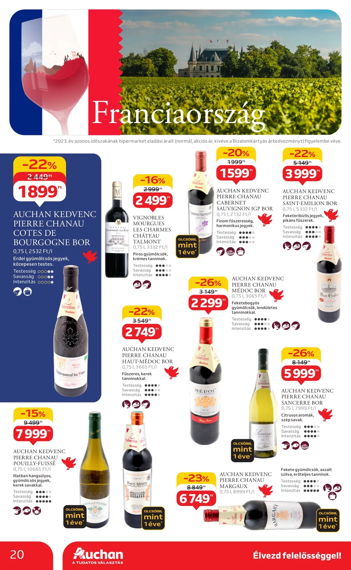 Auchan akciós újság Hipermarket Bor 10.03–10.22 – 20. oldal