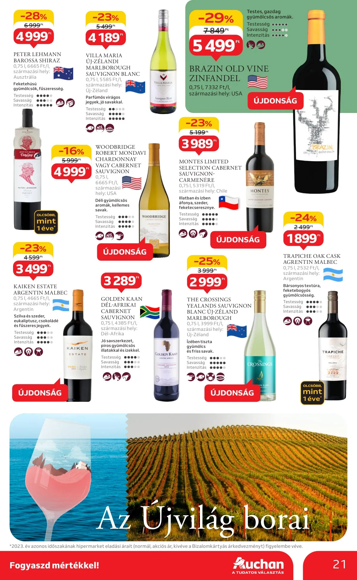 Auchan akciós újság Hipermarket Bor 10.03–10.22 – 21. oldal