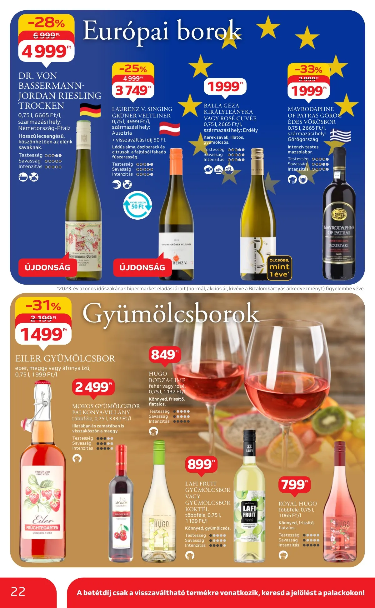 Auchan akciós újság Hipermarket Bor 10.03–10.22 – 22. oldal