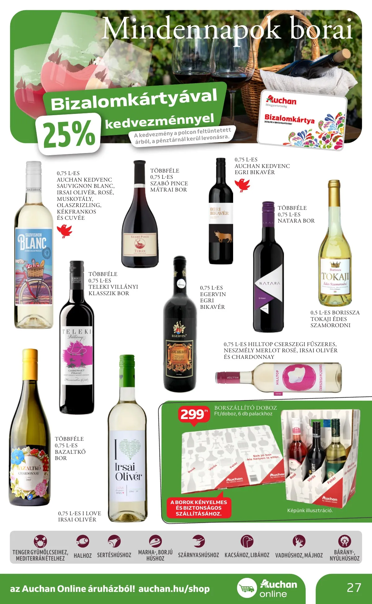Auchan akciós újság Hipermarket Bor 10.03–10.22 – 27. oldal