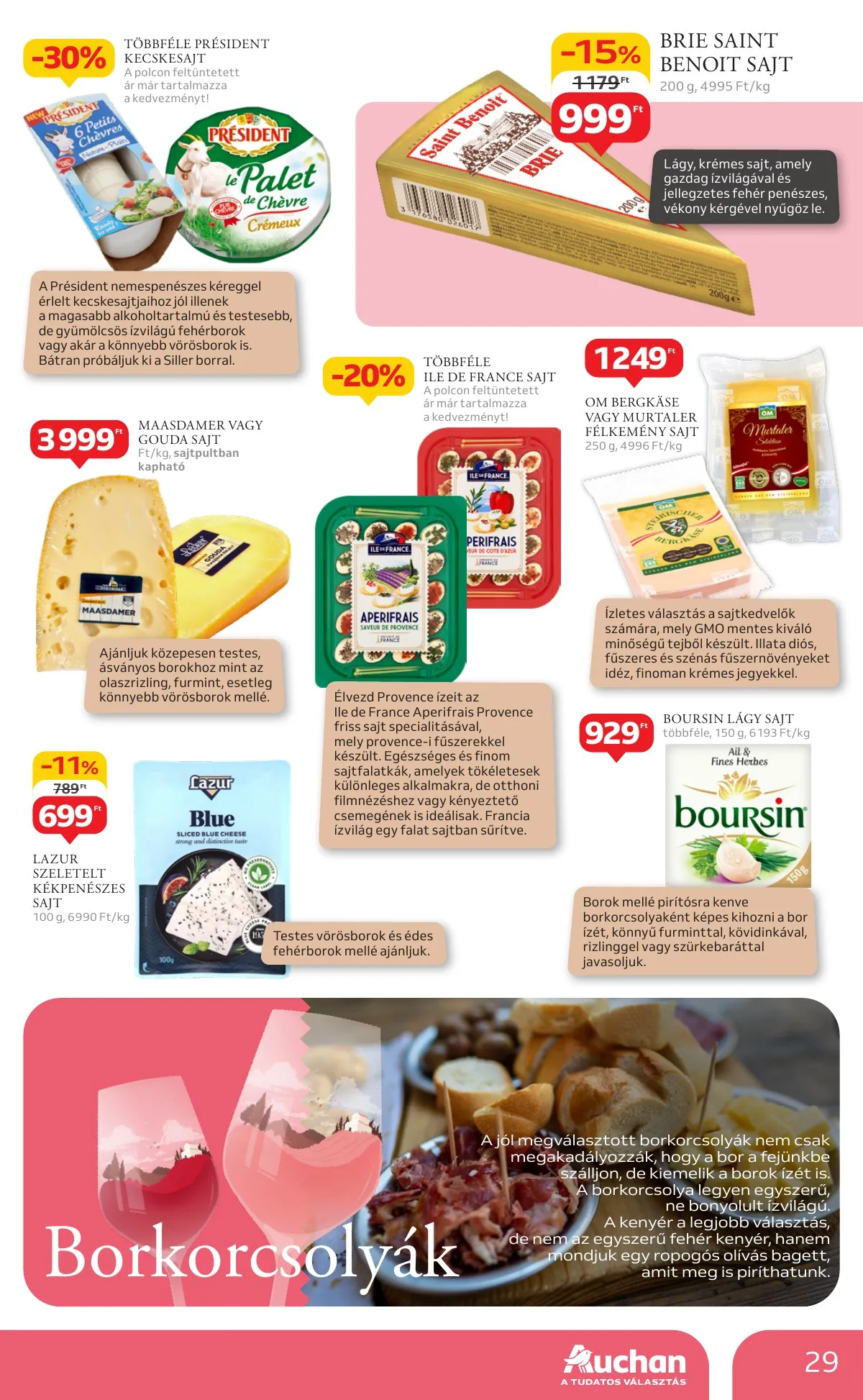 Auchan akciós újság Hipermarket Bor 10.03–10.22 – 29. oldal