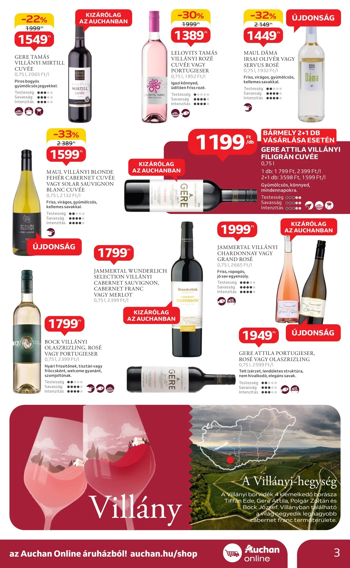 Auchan akciós újság Hipermarket Bor 10.03–10.22 – 3. oldal