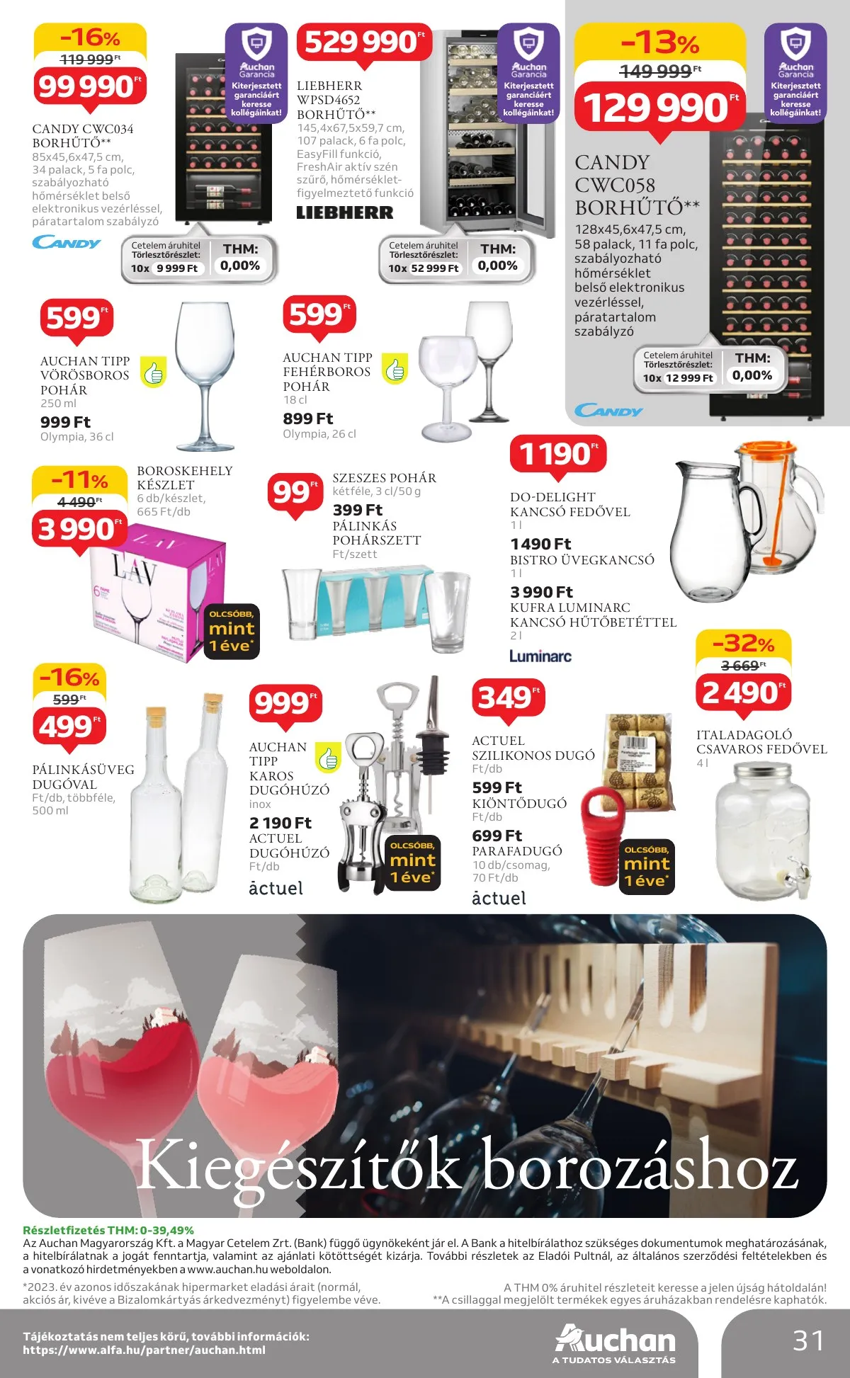 Auchan akciós újság Hipermarket Bor 10.03–10.22 – 31. oldal